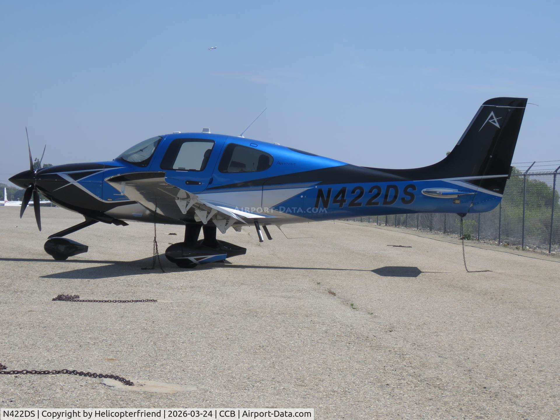 N422DS, 2025 Cirrus SR22T GTS G7 Arrivee C/N 10542, Parked by south fence