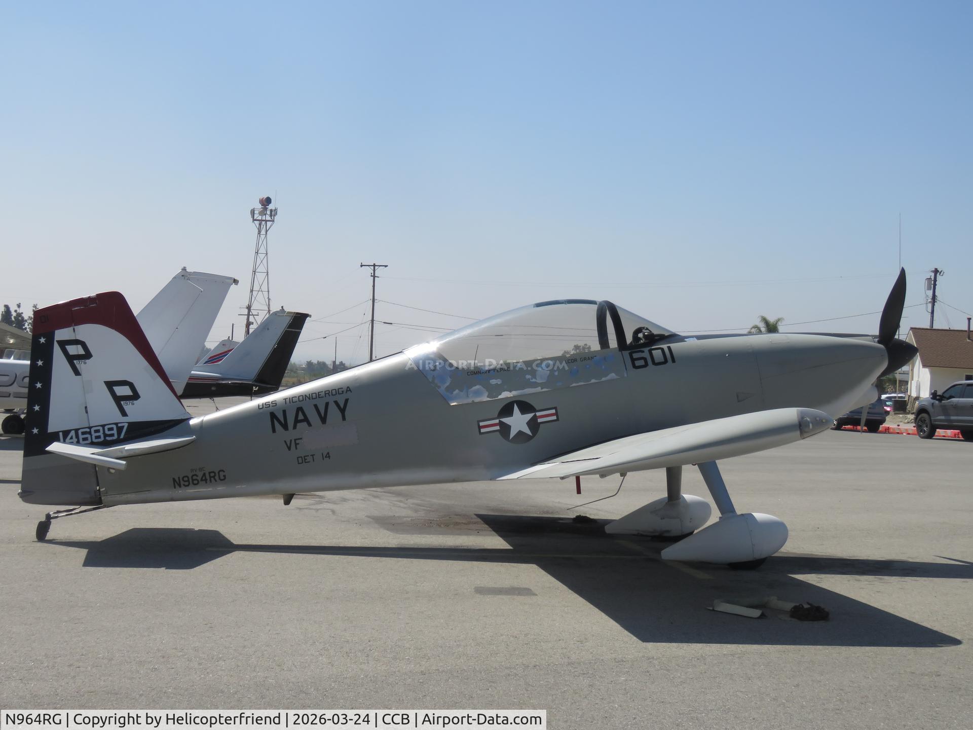 N964RG, 2020 Vans RV-8G C/N 83282, Parked in transit parking