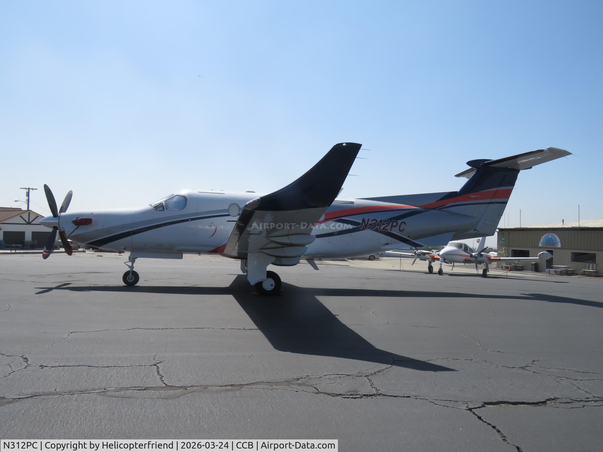 N312PC, 1996 Pilatus PC-12/45 C/N 144, Parked by Admin Bldg