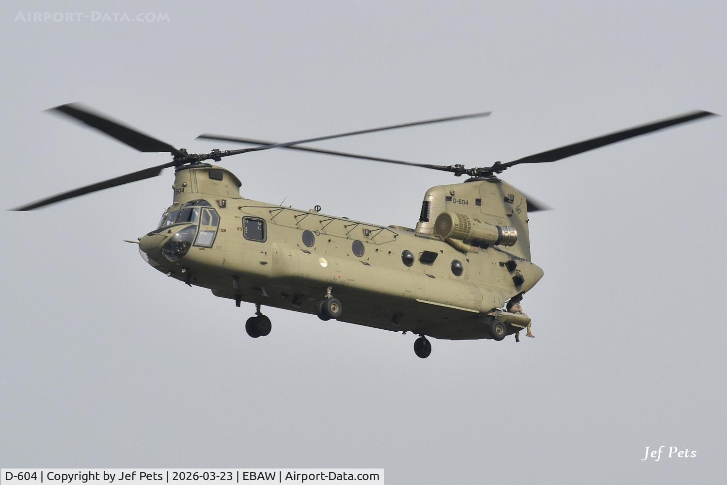 D-604, 2022 Boeing CH-47F Chinook C/N M.7604, At Antwerp Airport.