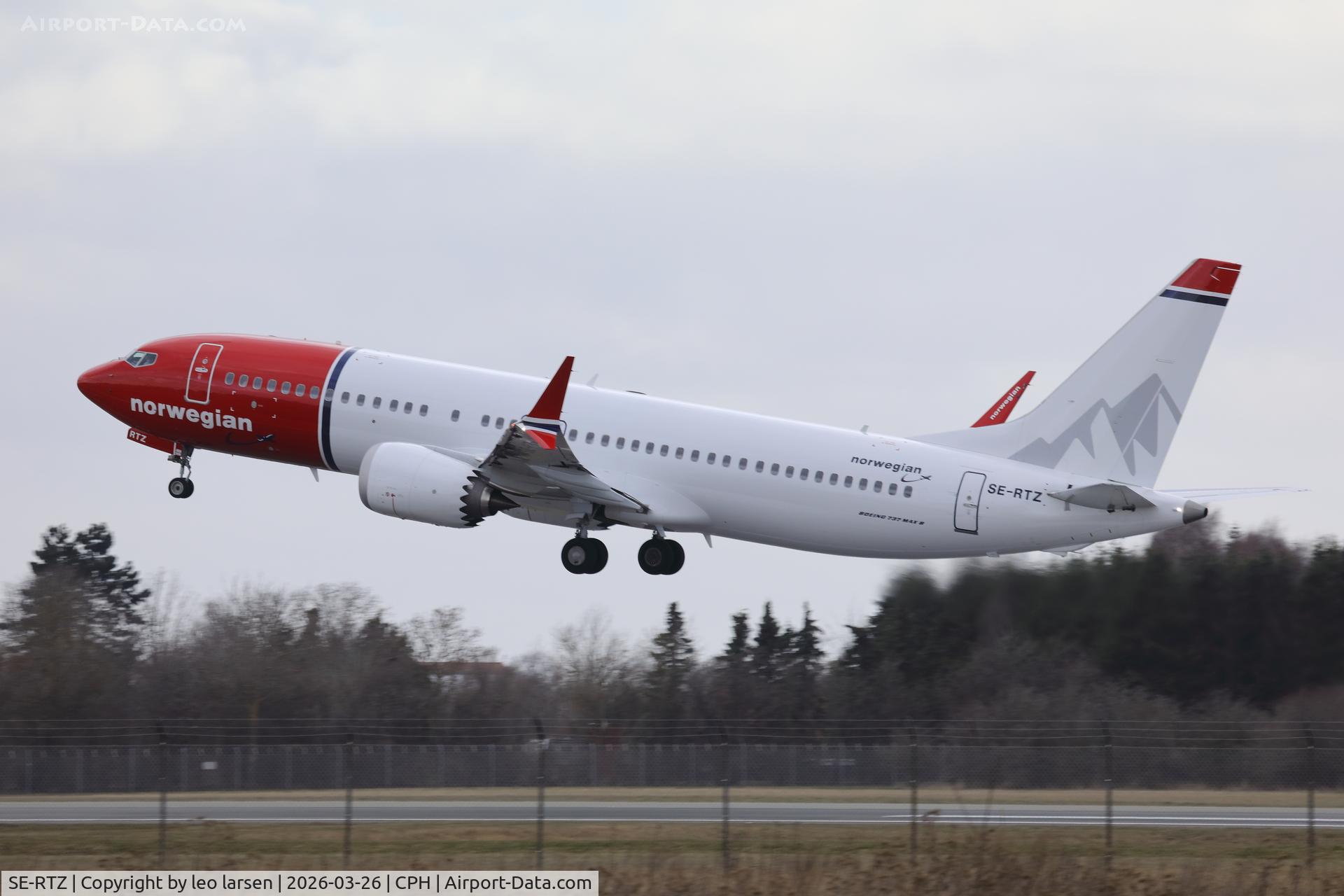 SE-RTZ, 2025 Boeing 737-8 MAX C/N 43626, Copenhagen 26.3.2026