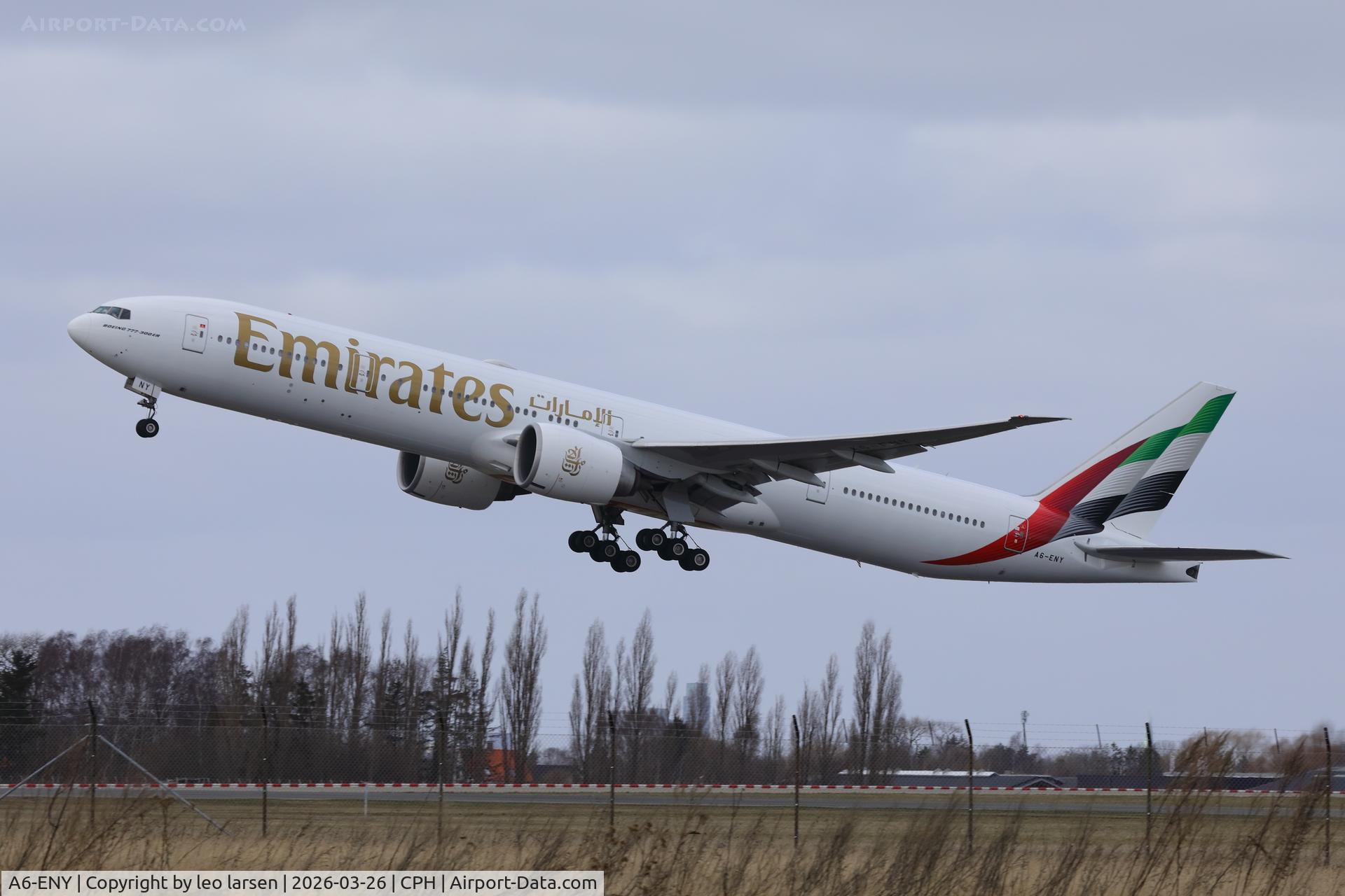 A6-ENY, 2015 Boeing 777-31H/ER C/N 42122, Copenhagen 26.3.2026