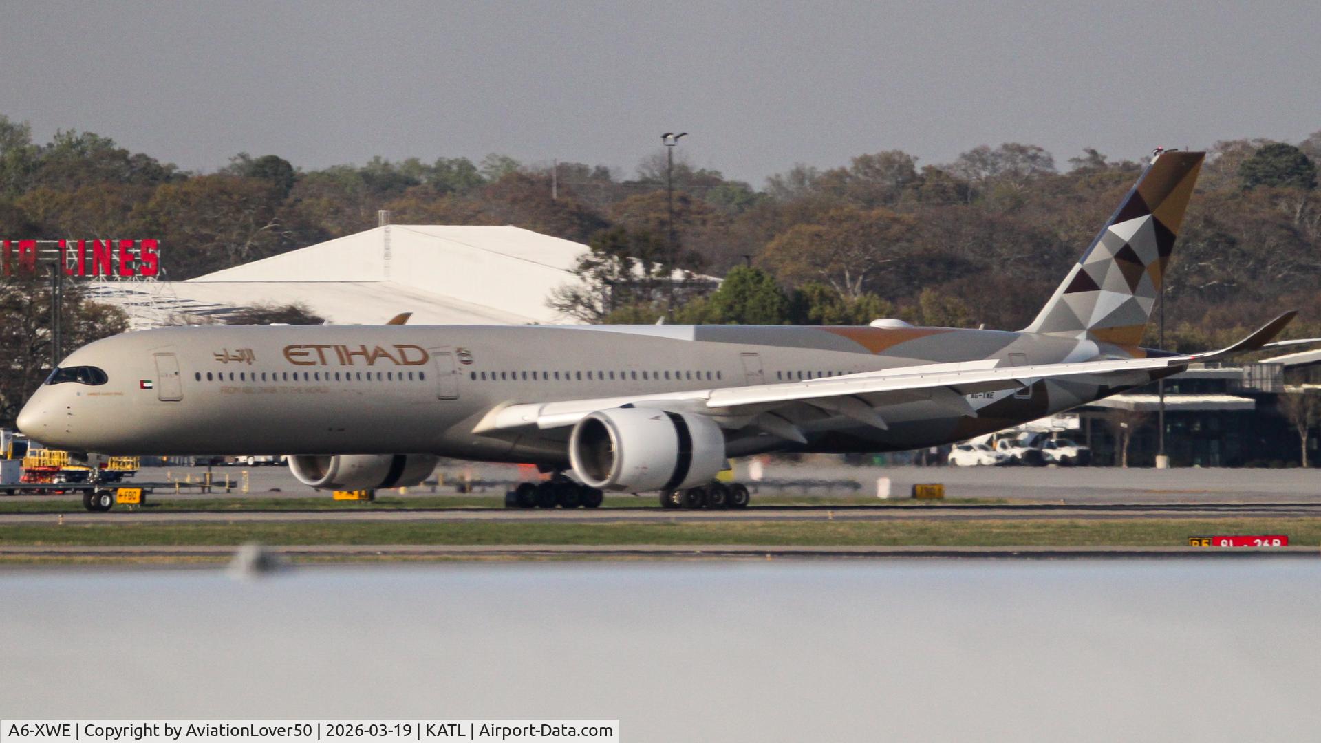 A6-XWE, 2019 Airbus A350-1041 C/N 342, Etihad A35K