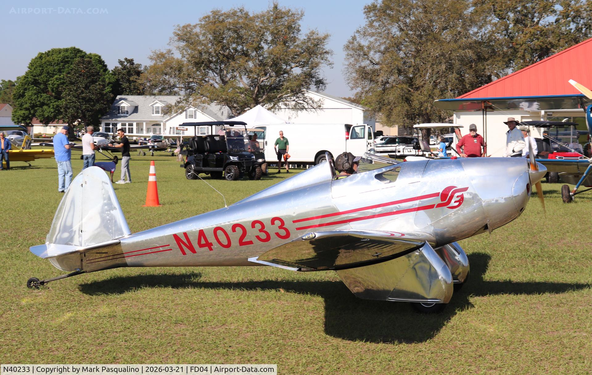 N40233, 2025 Spirit Engineering SE-1 C/N 015, Spirit Engineering SE-1