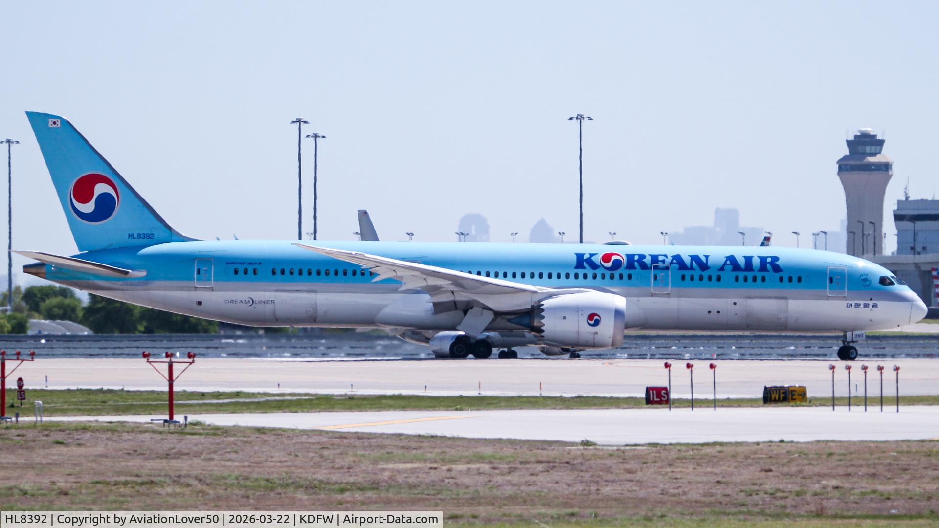 HL8392, 2024 Boeing 787-9 Dreamliner Dreamliner C/N 37390, Korean 789