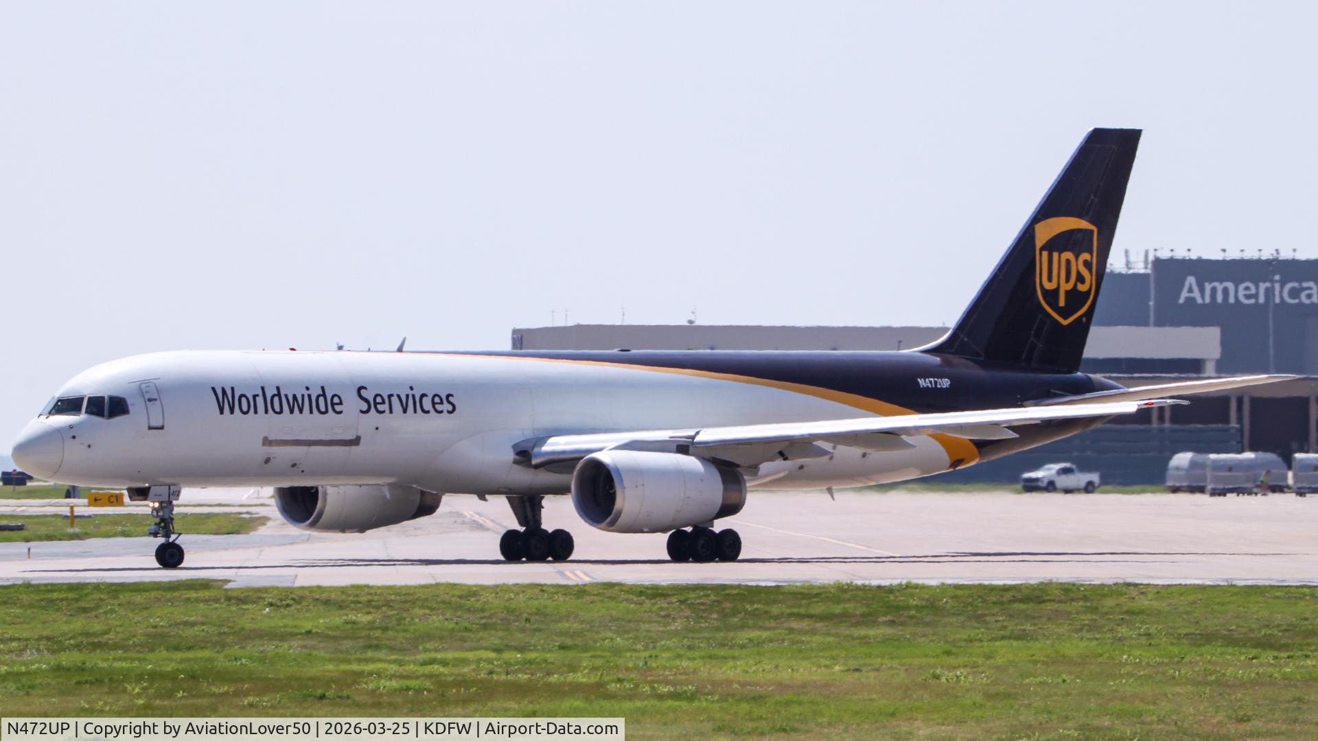 N472UP, 1998 Boeing 757-24APF C/N 28843, UPS 752F