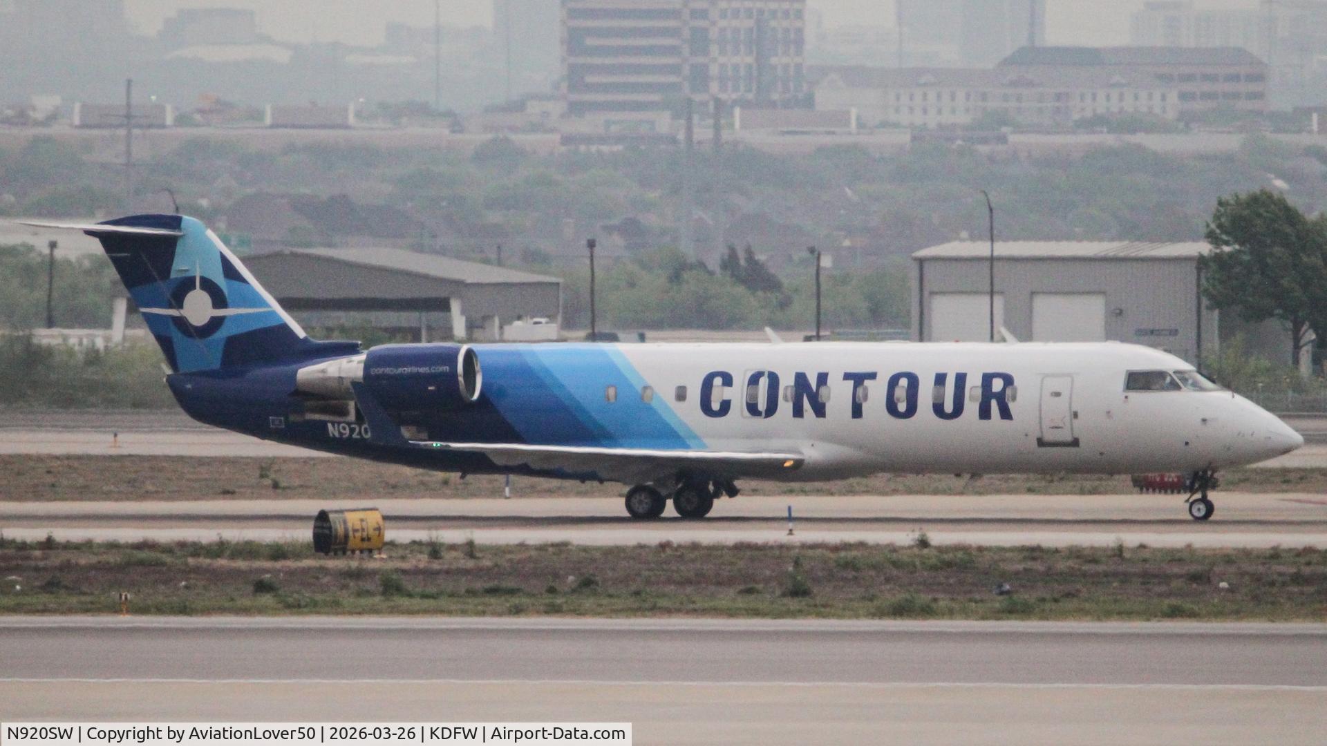 N920SW, 2002 Bombardier CRJ-200LR (CL-600-2B19) C/N 7660, Contour CRJ2