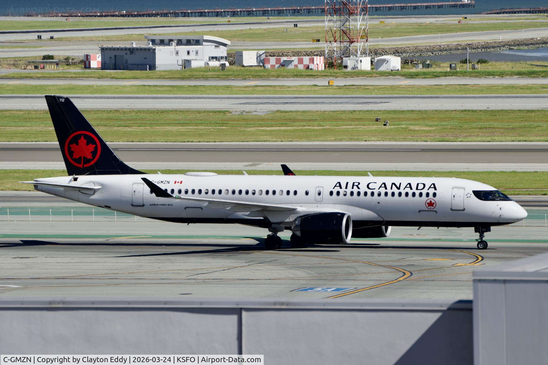 C-GMZN, 2020 Airbus A220-371 C/N 55098, SFO 2026