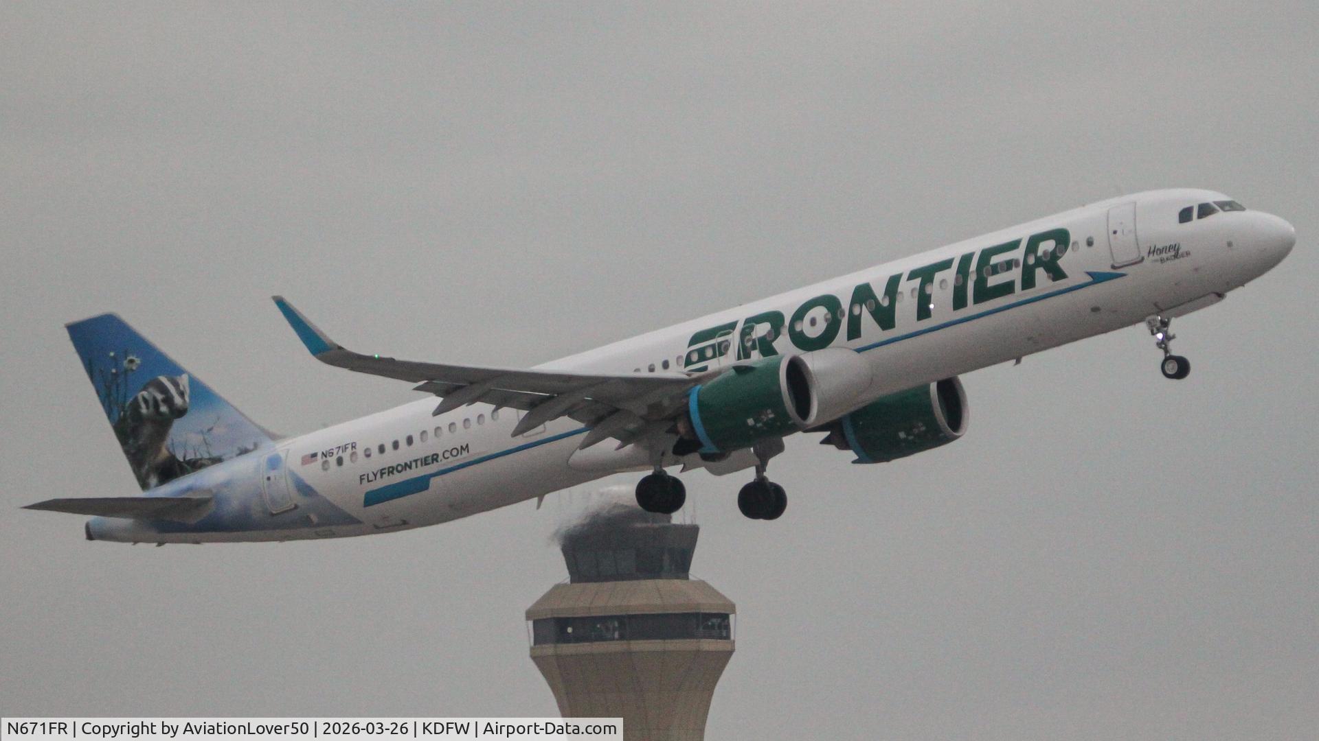 N671FR, , Frontier Honey the Badger A321neo