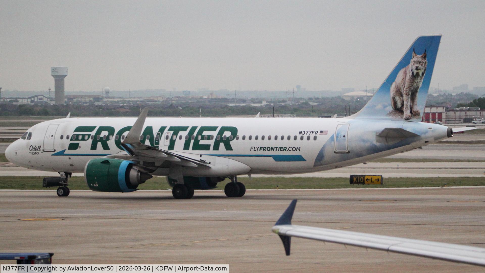 N377FR, 2021 Airbus A320-251N C/N 10384, Frontier Odell the Lynx A320neo