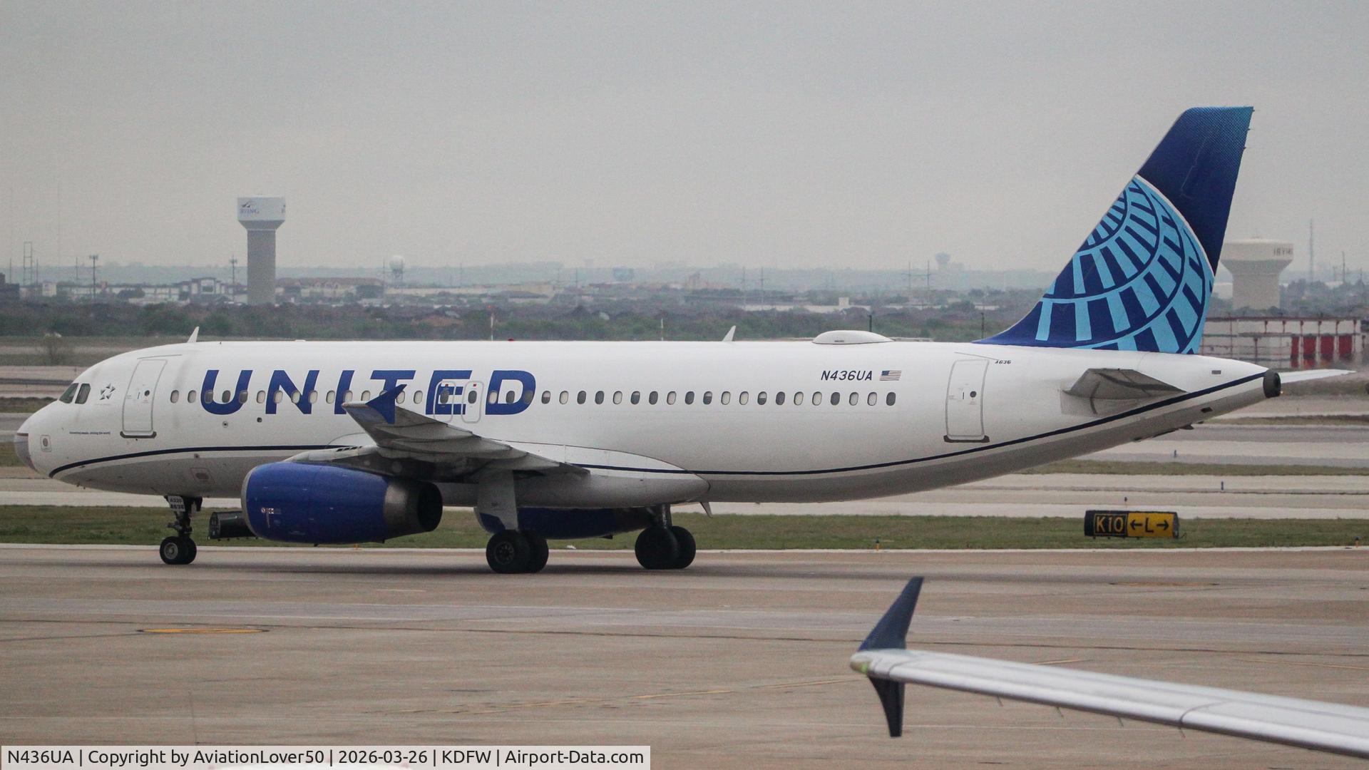 N436UA, 1996 Airbus A320-232 C/N 638, United A320