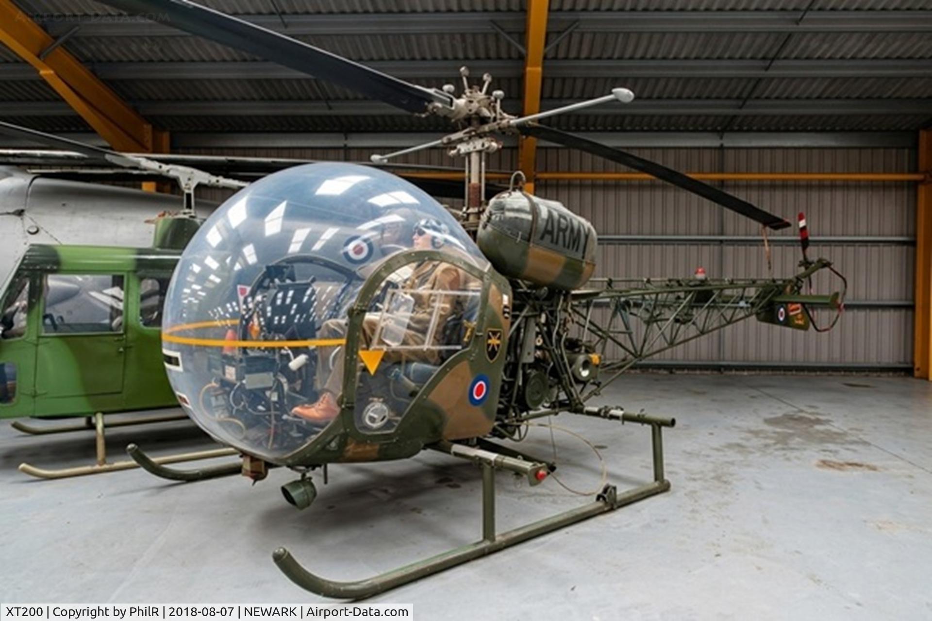XT200, 1965 Westland Sioux AH.1 C/N WA359, XT200 1965 Westland Sioux AH1 AAC Newark Air Museum
