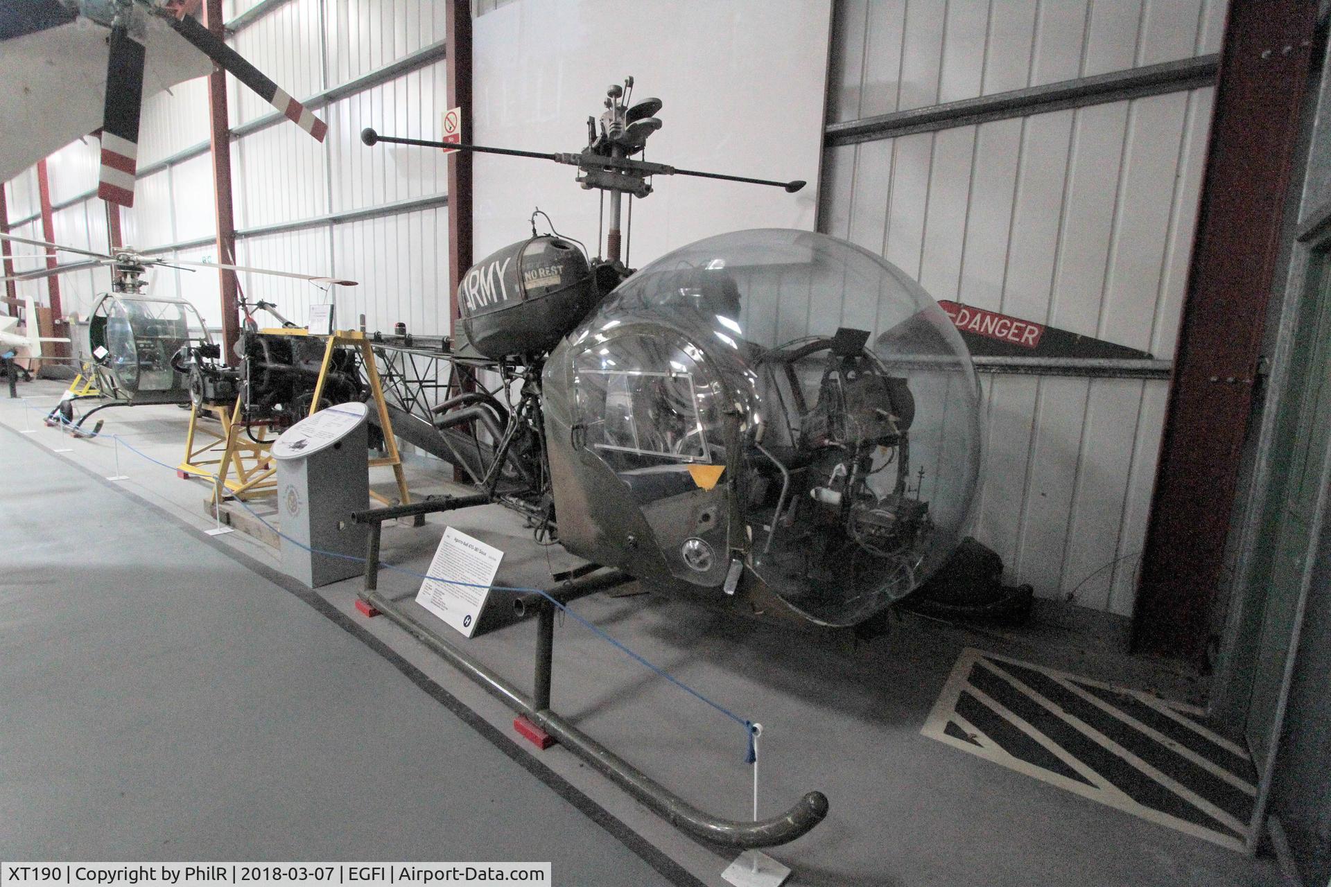 XT190, 1965 Westland Sioux AH.1 C/N WA349, XT190 1965 Westland WS Sioux AH1 AAC Helicopter Museum
