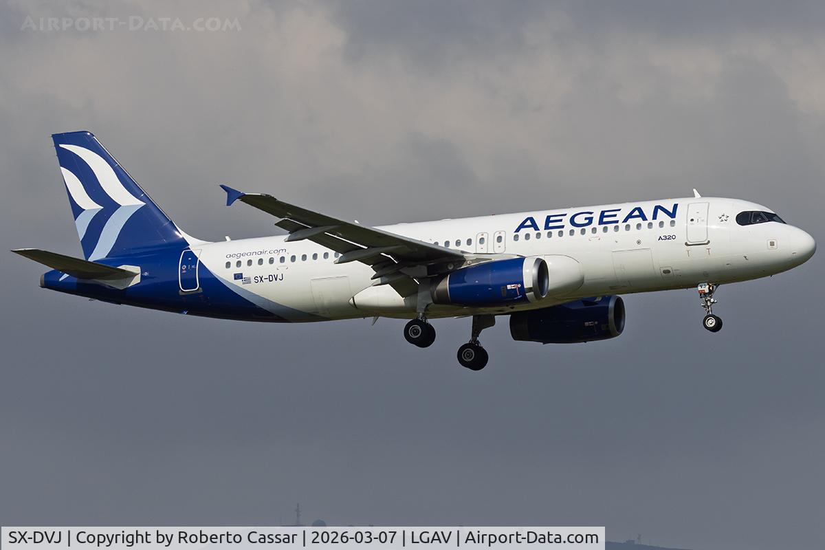 SX-DVJ, 2007 Airbus A320-232 C/N 3365, Athens Airport