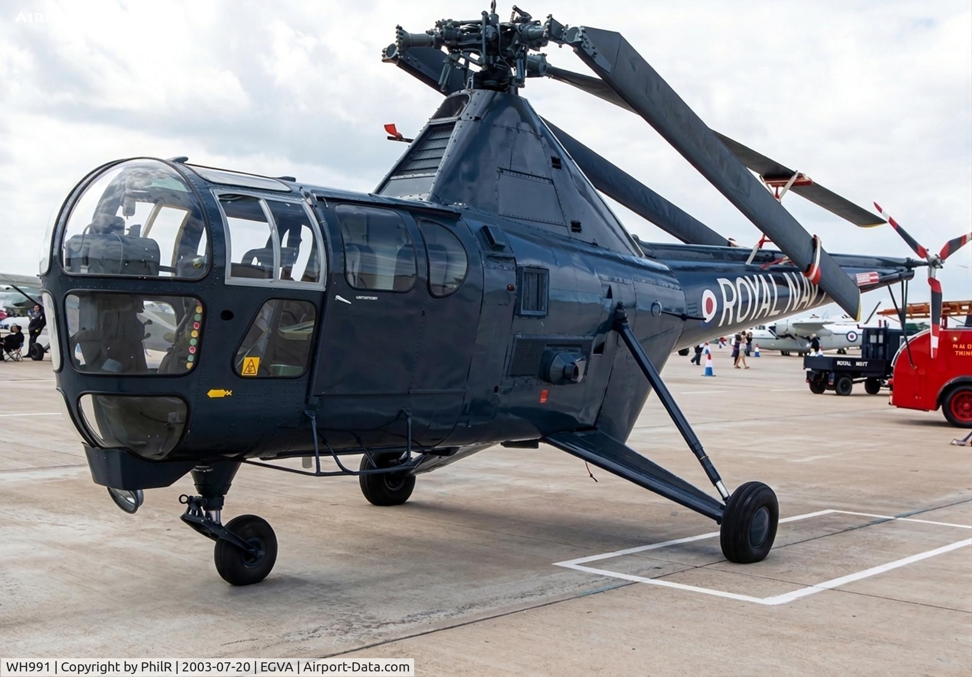 WH991, Westland Dragonfly HR.3 C/N WA/H/67, WH991 1953 Westland WS51 Dragonfly HR5 RN RIAT 
