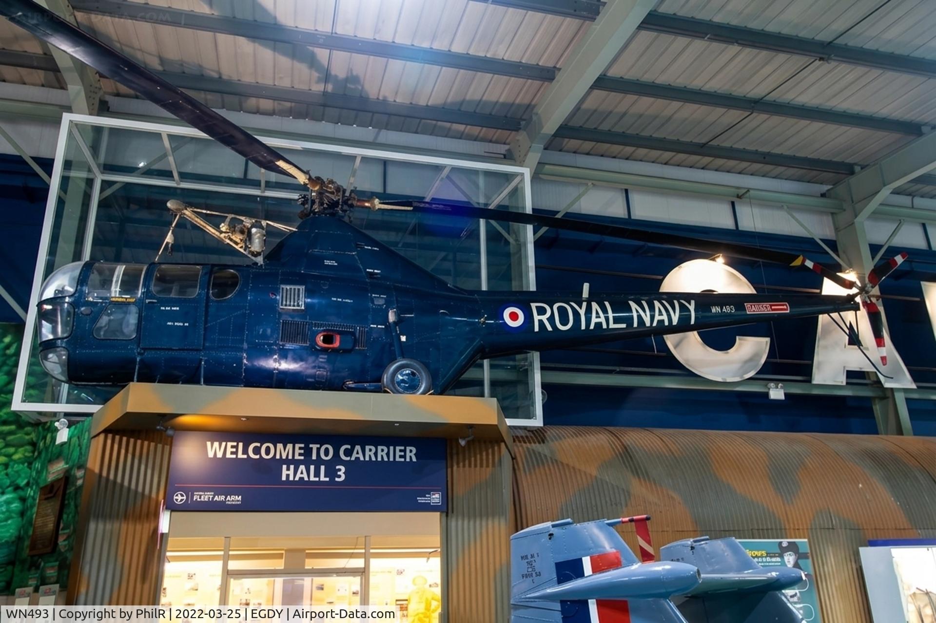 WN493, Westland WS.51 Dragonfly HR.5 C/N WA/H/070, WN493 1953 Westland WS51 Dragonfly HR5 FAA Museum RNAS Yeovilton(2A).jpg