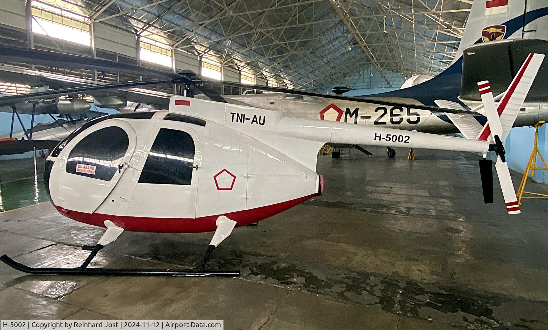 H-5002, Hughes 369HS C/N unknown, Hughes 500C (369HS) H-5002 (ex-HL-5002) of the Indonesian Air Force at the Dirgantara Mandala Museum, Yogyakarta, Indonesia