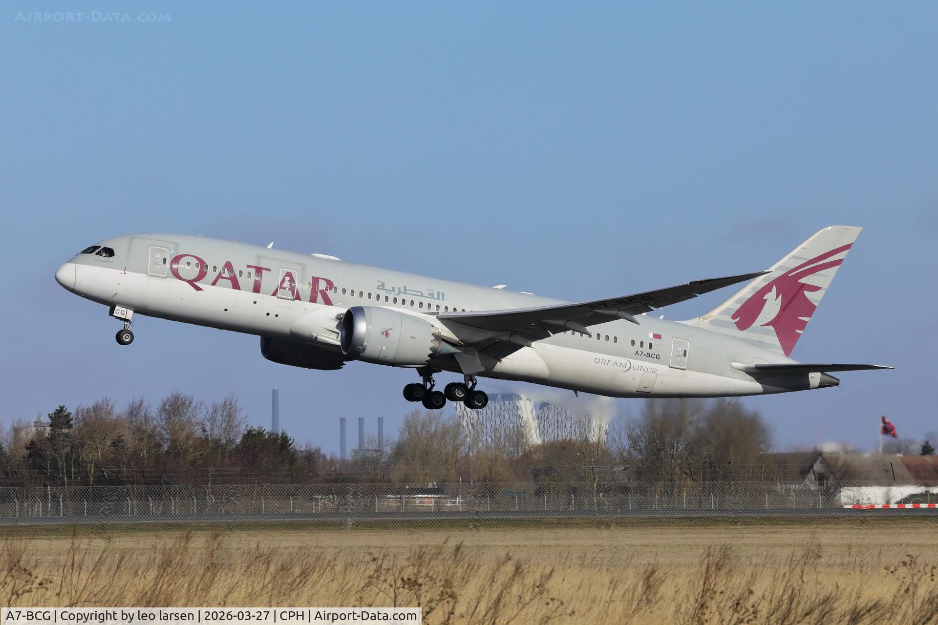 A7-BCG, 2013 Boeing 787-8 Dreamliner C/N 38325, Copenhagen 27.3.2026