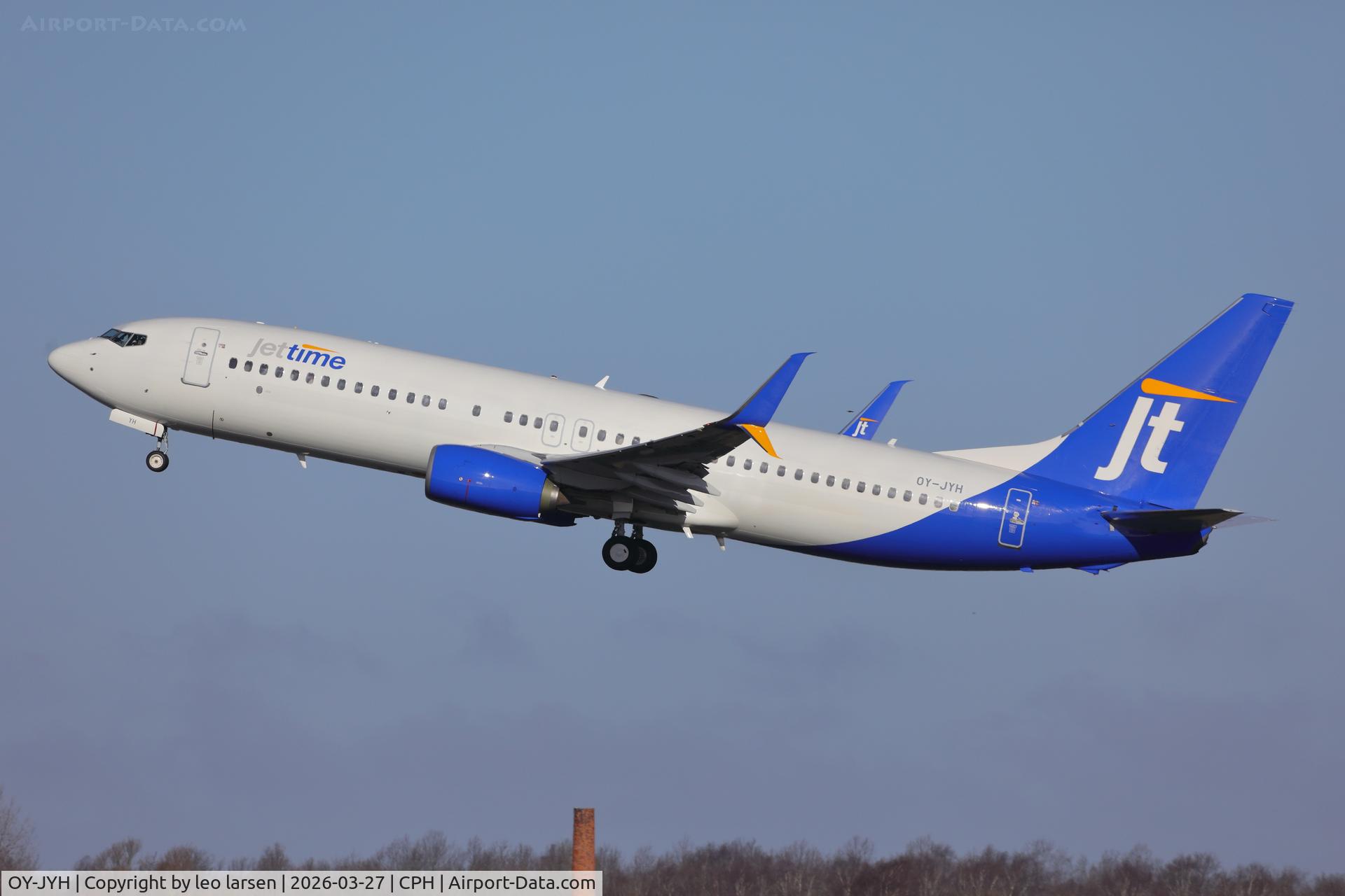 OY-JYH, 2014 Boeing B737-8JP C/N 36029, Copenhagen 27.3.2026