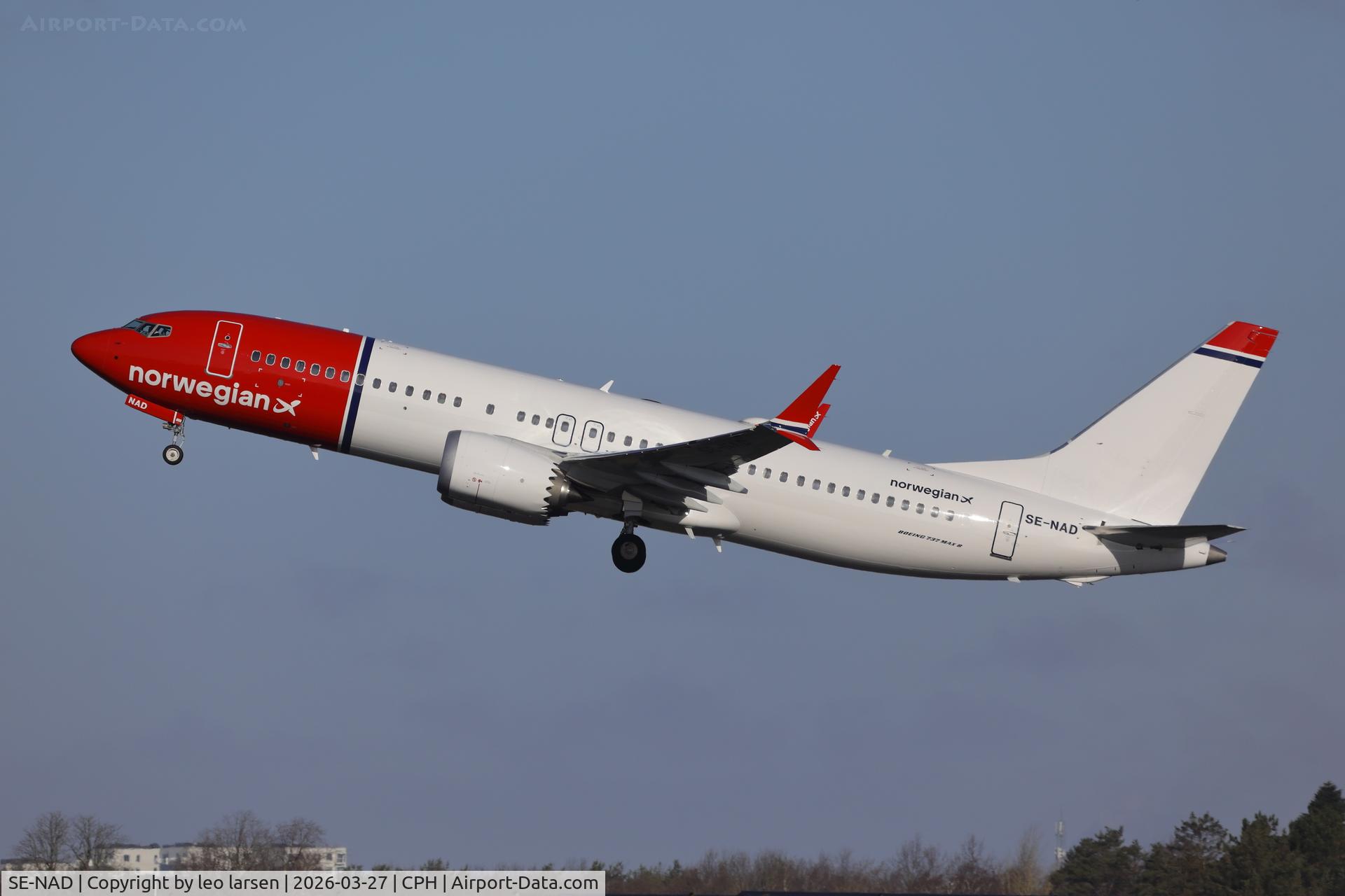 SE-NAD, 2025 Boeing B-737 -8 Max C/N 63977, Copenhagen 27.3.2026