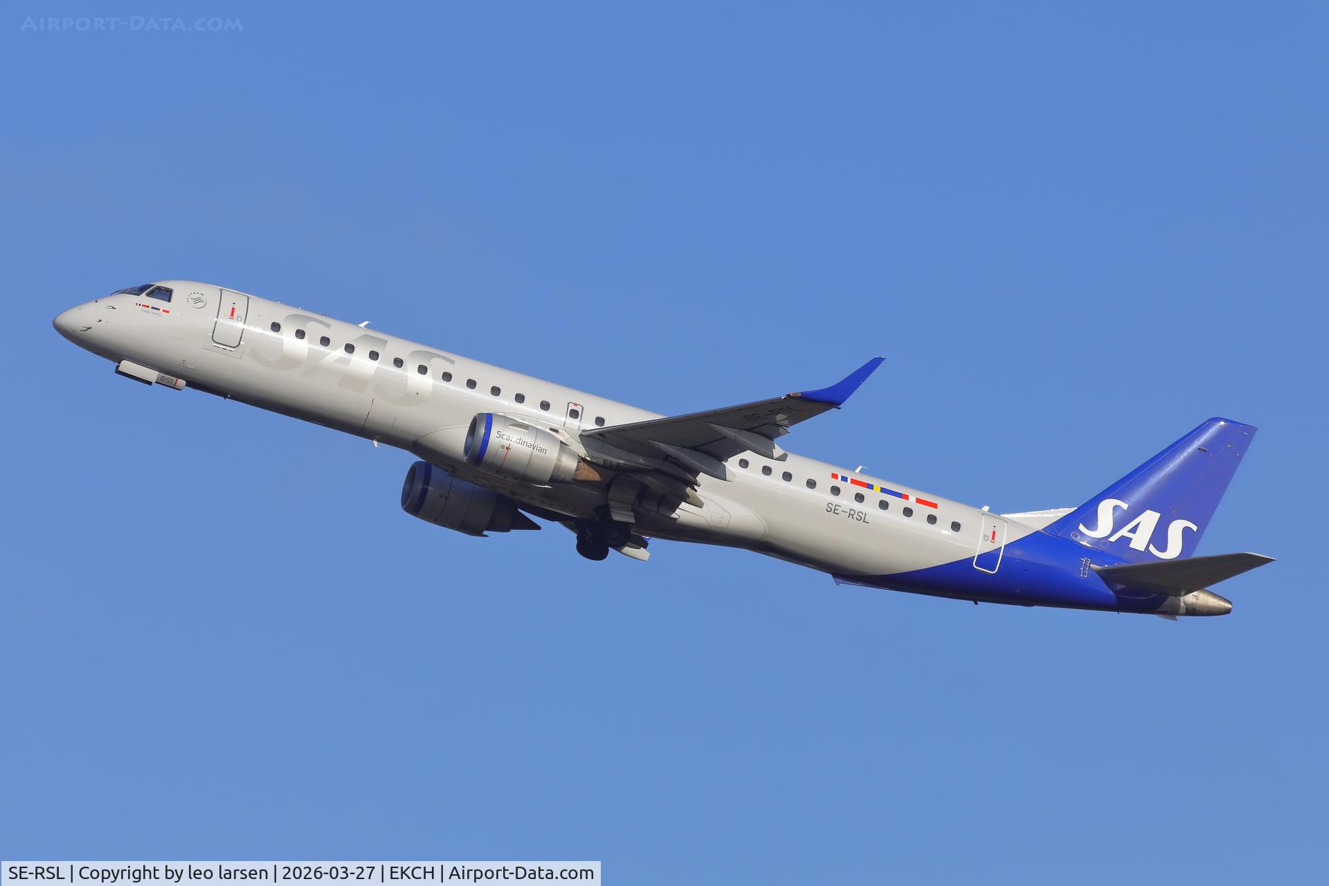 SE-RSL, 2007 Embraer 195LR (ERJ-190-200LR) C/N 1900128, Copenhagen 27.3.2026