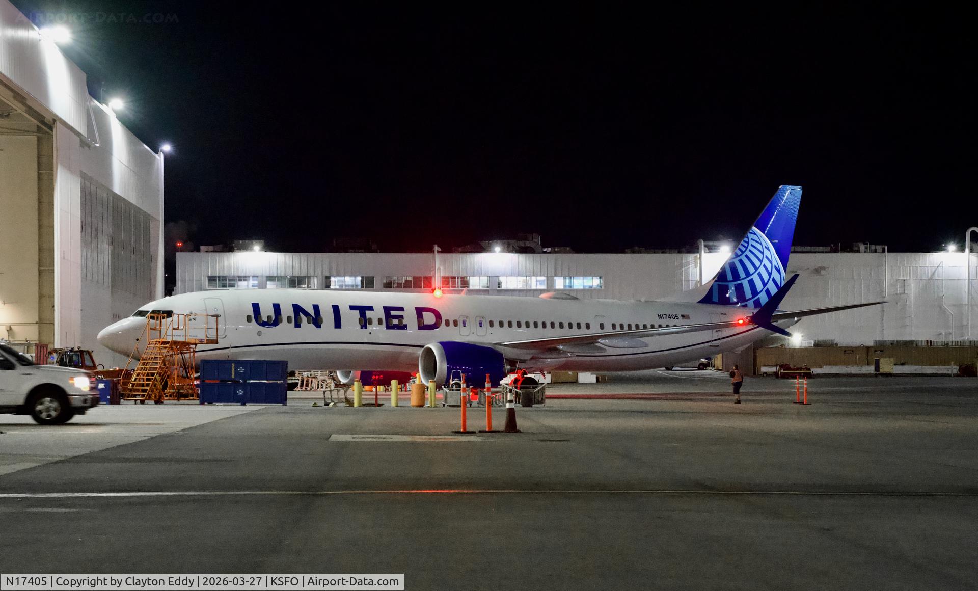 N17405, 2025 Boeing 737 MAX 9 C/N 67647, SFO 2026