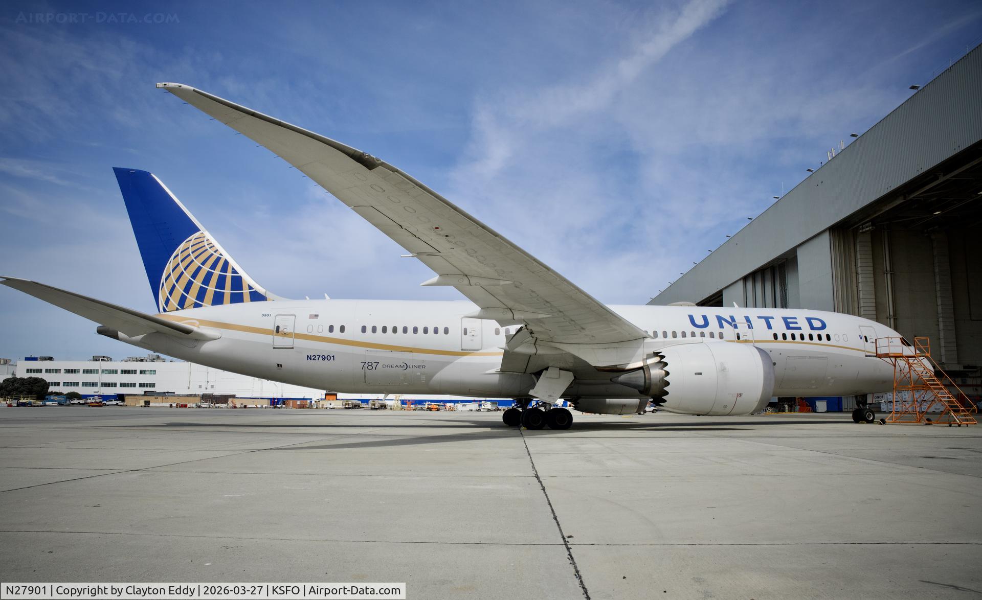 N27901, 2012 Boeing 787-8 Dreamliner C/N 34821, SFO 2026