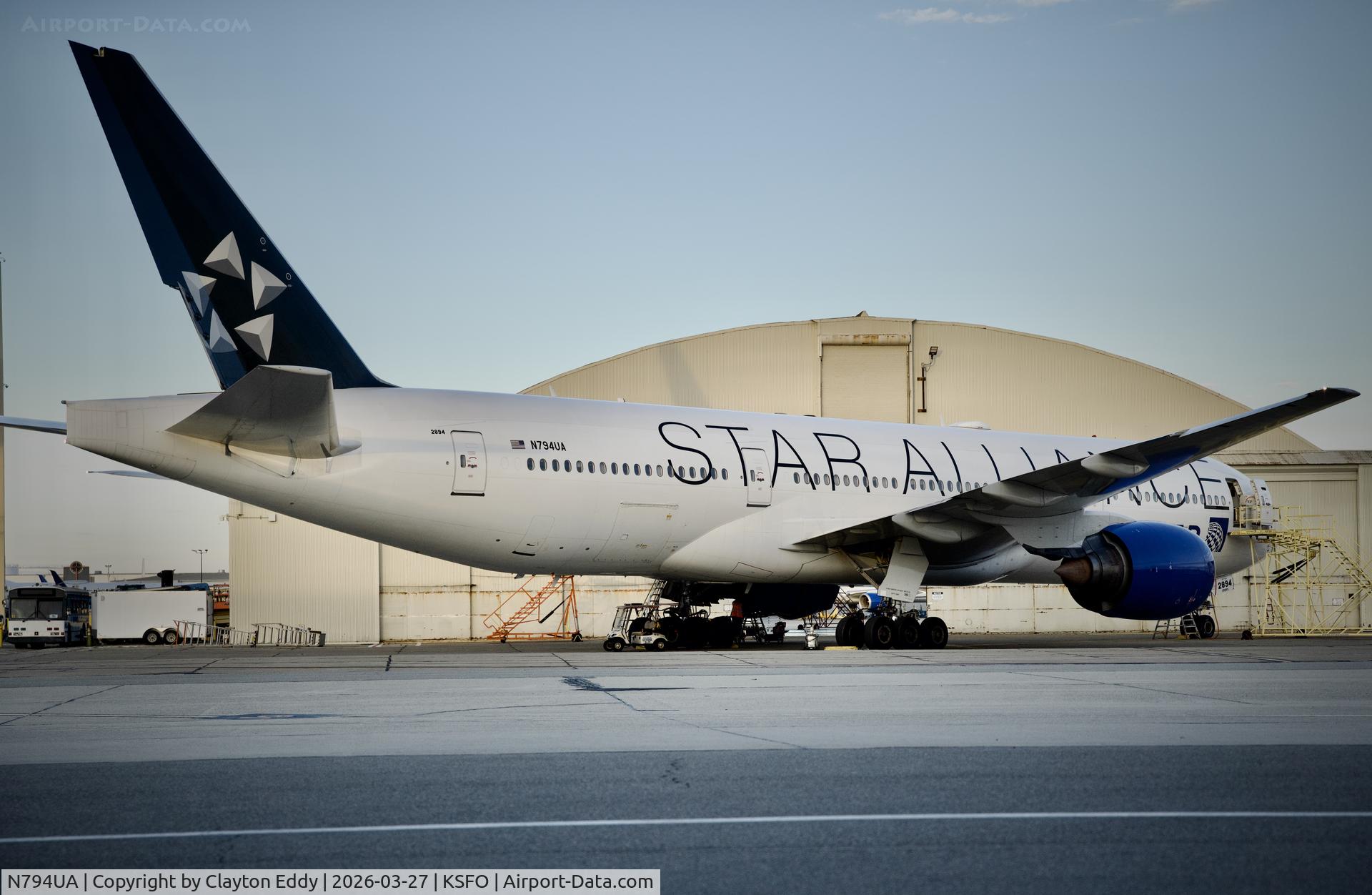 N794UA, 1997 Boeing 777-222 C/N 26953, SFO 2026