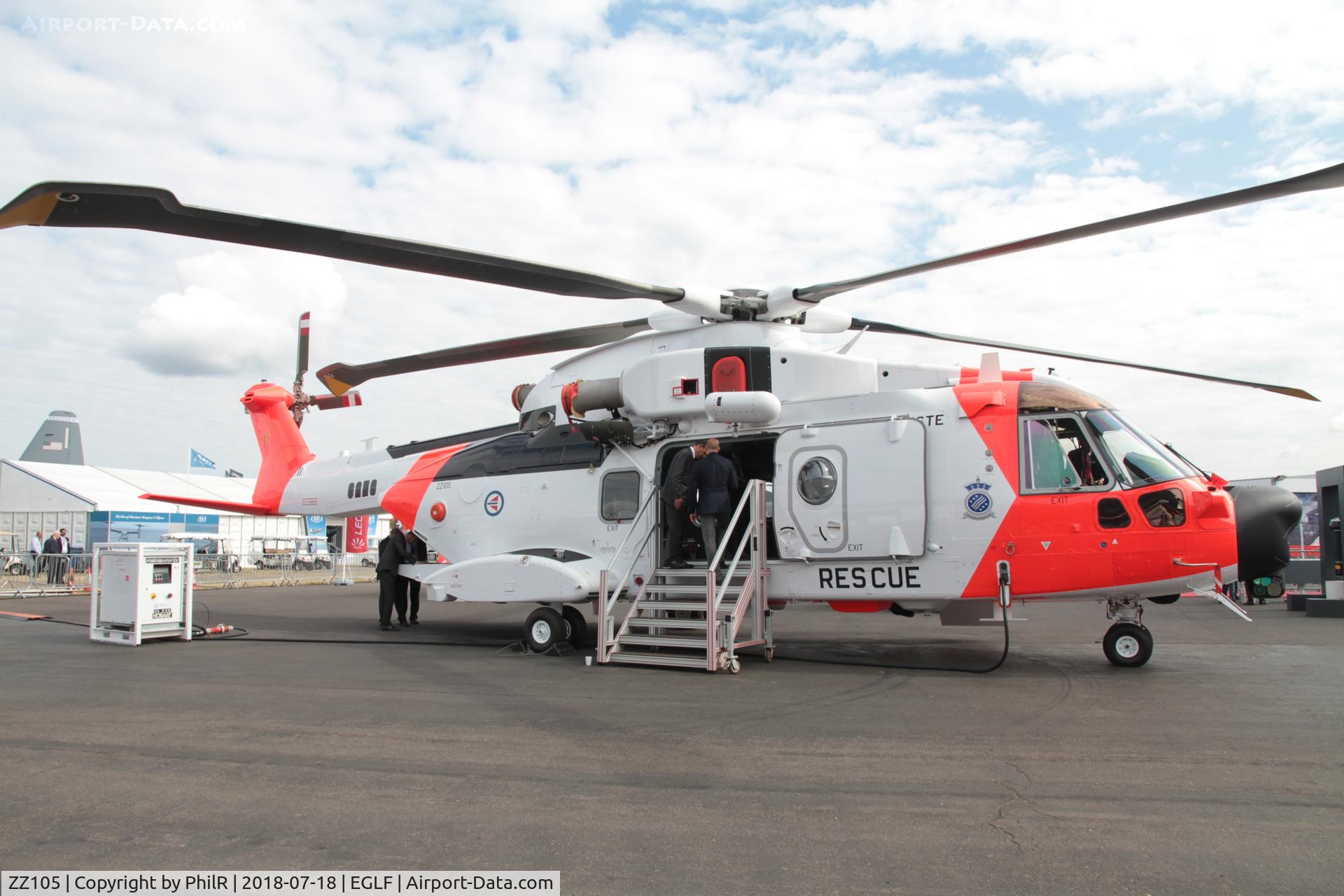 ZZ105, 2018 AgustaWestland AW-101-612 C/N 50273, ZZ105 (50274) 2018 Augusta Westland HH101 Merlin FIA 
