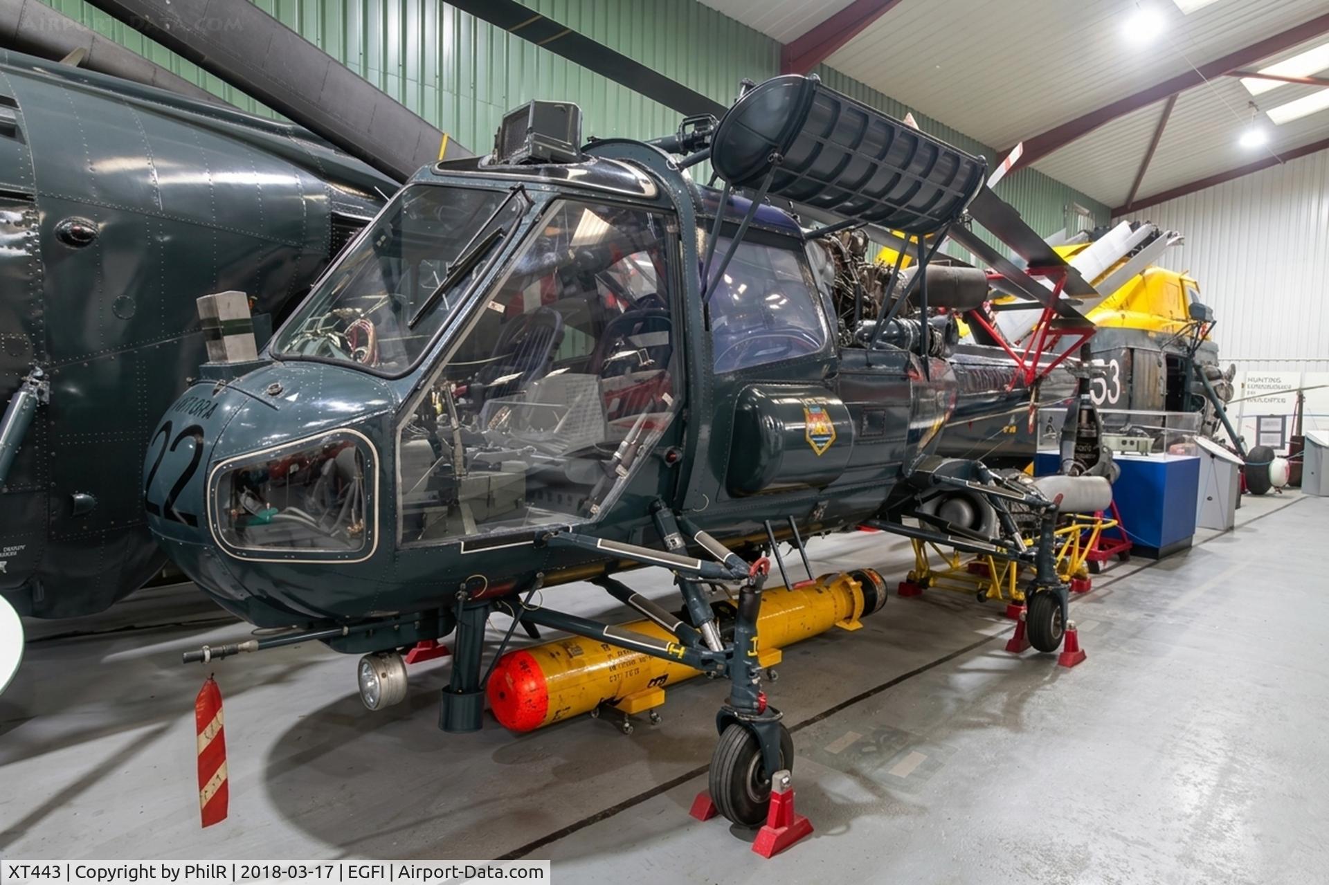 XT437, 1965 Westland Wasp HAS.1 C/N F9607, XT443 1966 Westland Wasp HAS1 Helicopter Museum