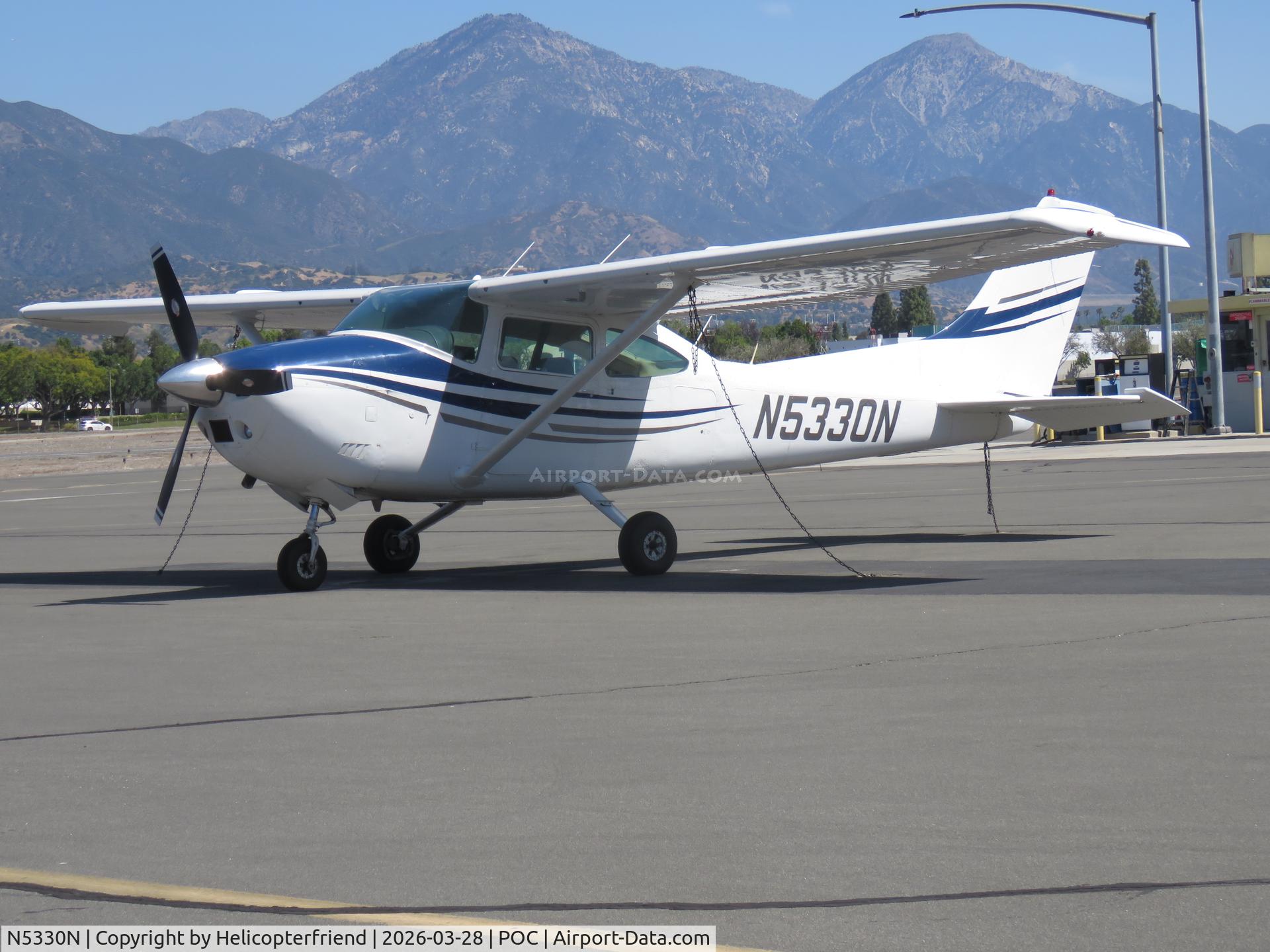N5330N, 1980 Cessna 182Q Skylane C/N 18267649, Parked in transit parking