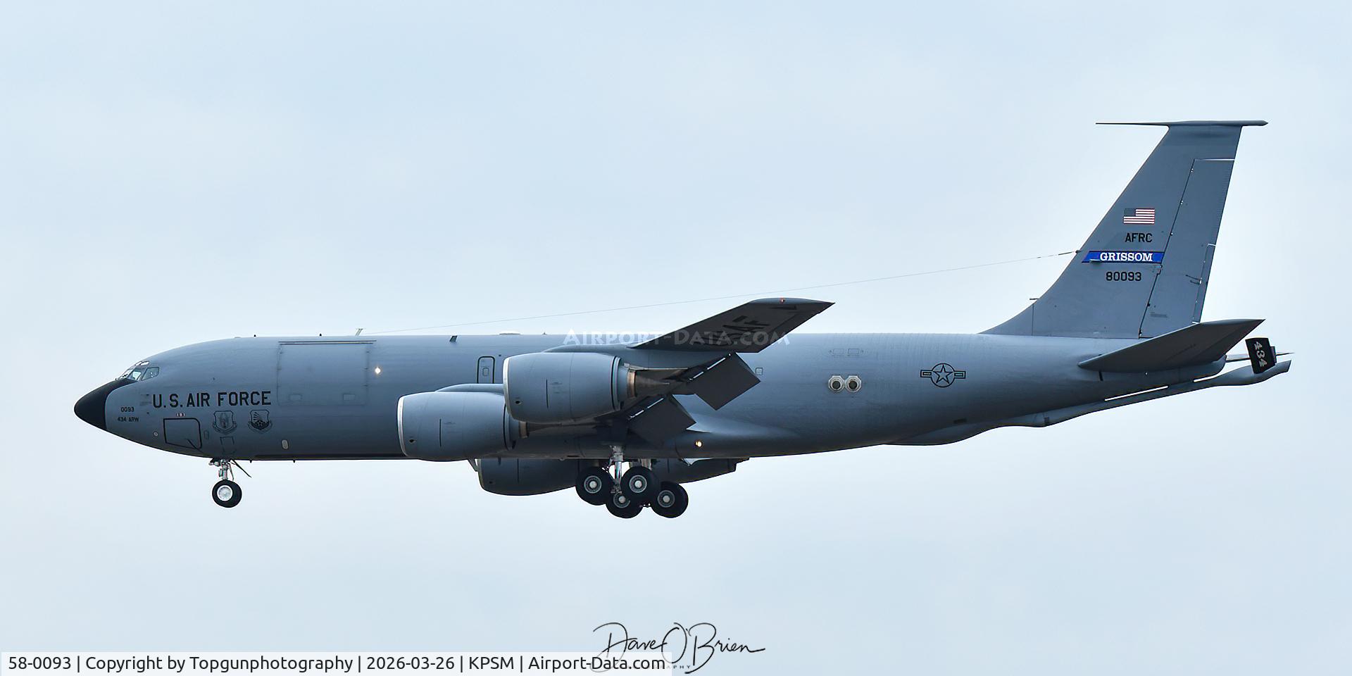 58-0093, 1958 Boeing KC-135R Stratotanker C/N 17838, 74th ARS	Grissom ARB, IN