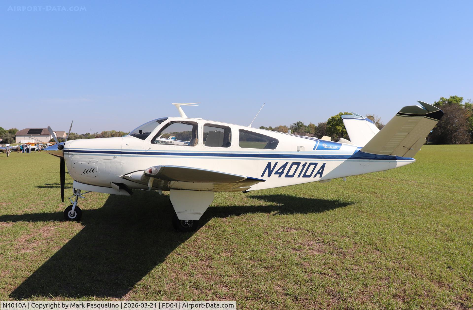 N4010A, 1970 Beech V35B Bonanza C/N D-9099, Beech V35B