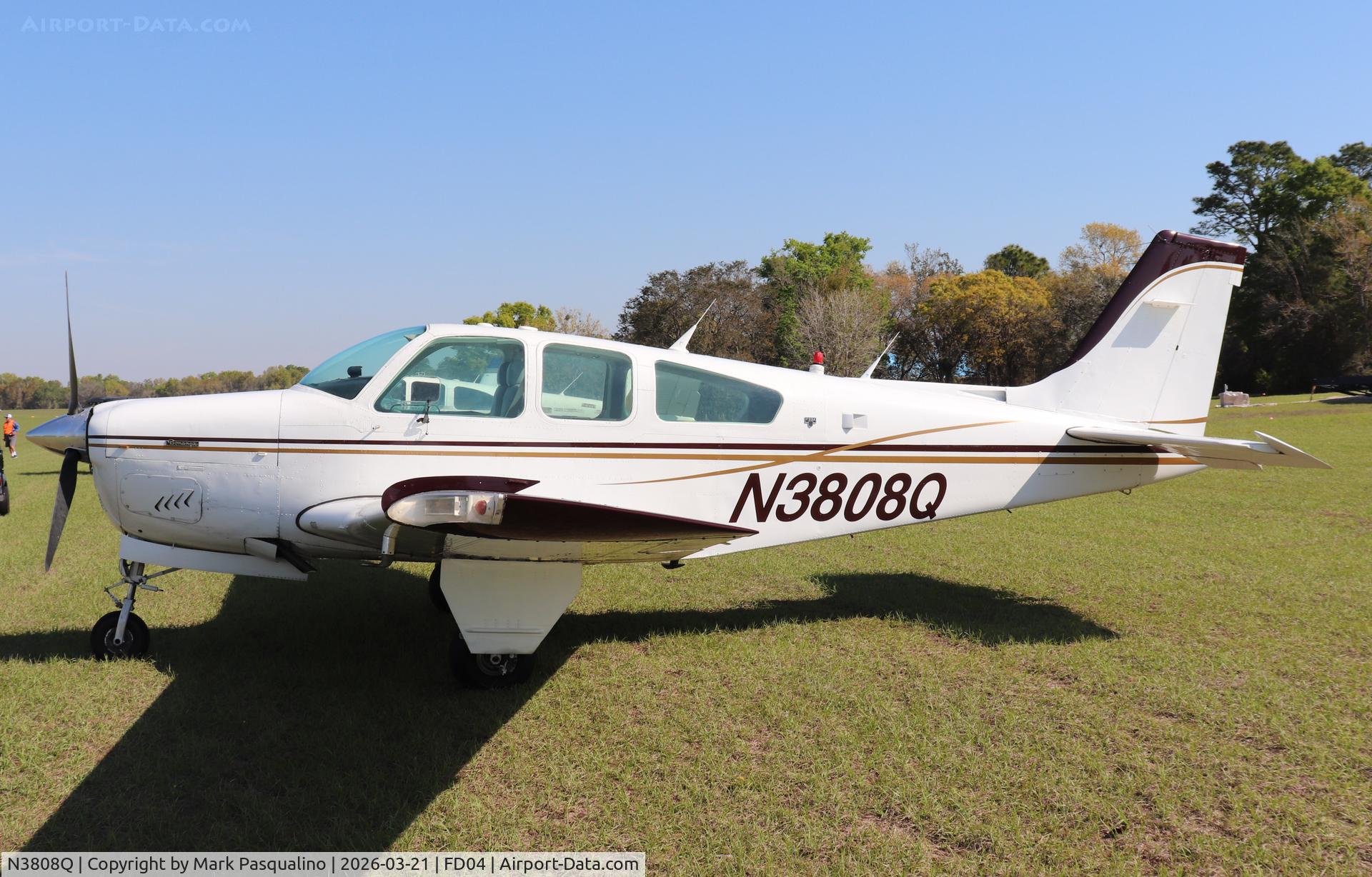 N3808Q, 1980 Beech F33A Bonanza C/N CE-936, Beech F33A