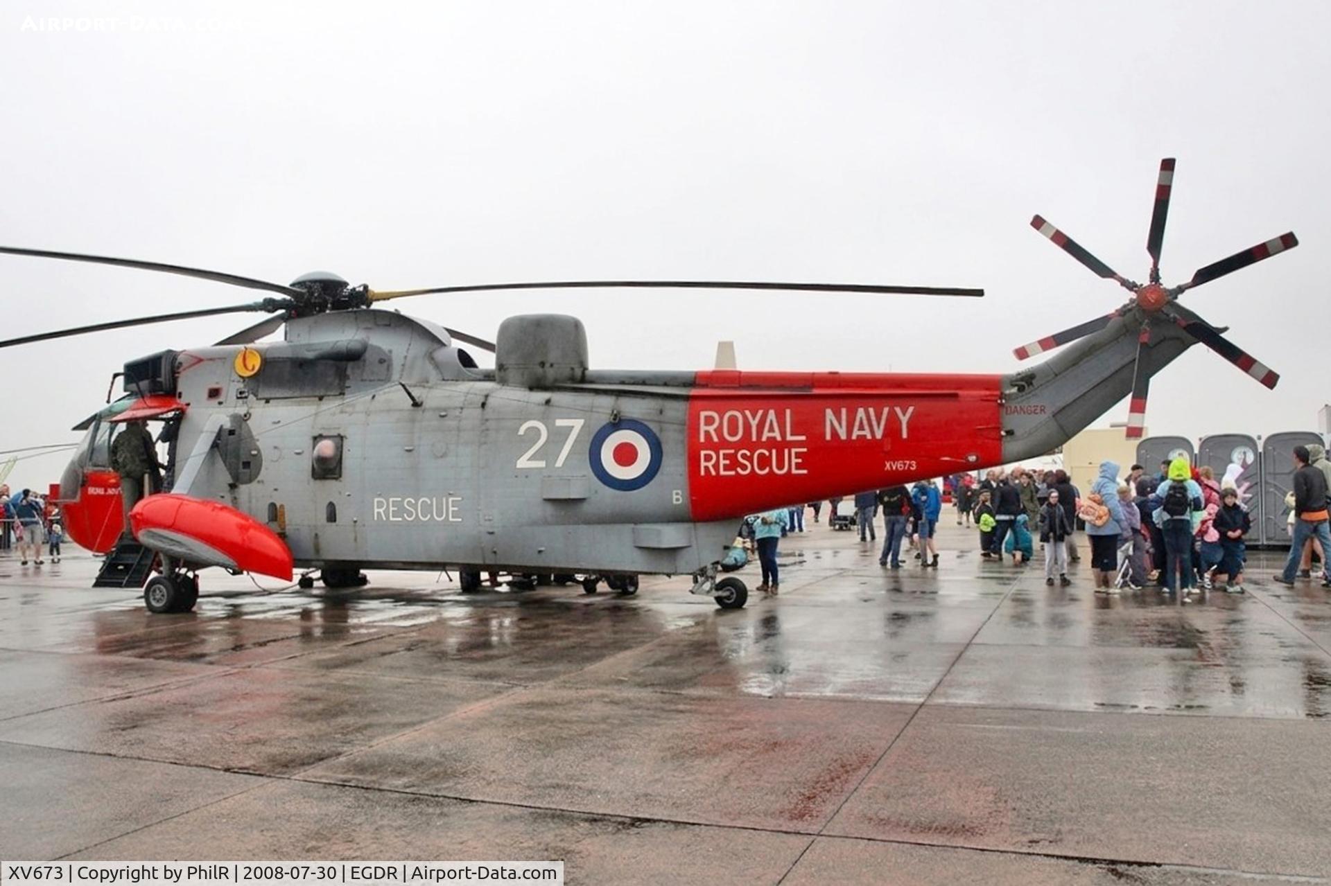 XV673, 1970 Westland Sea King HU.5 C/N WA661, XV673 1970 Westland WS61 Sea King HU5 RN RNAS Culdrose 30.07.08A.jpg