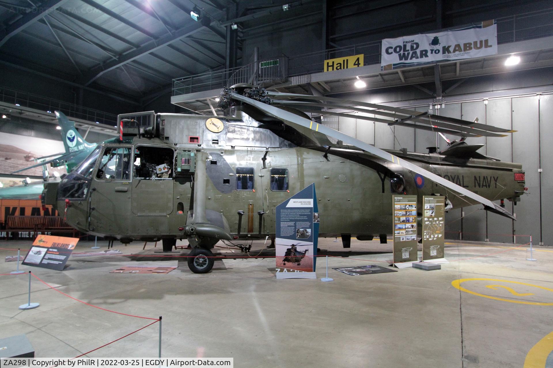 ZA298, 1981 Westland Sea King HC.4 C/N WA912, ZA298 1981 Westland WS61 Sea King HC4 FAA Museum RNAS Yeovilton 
