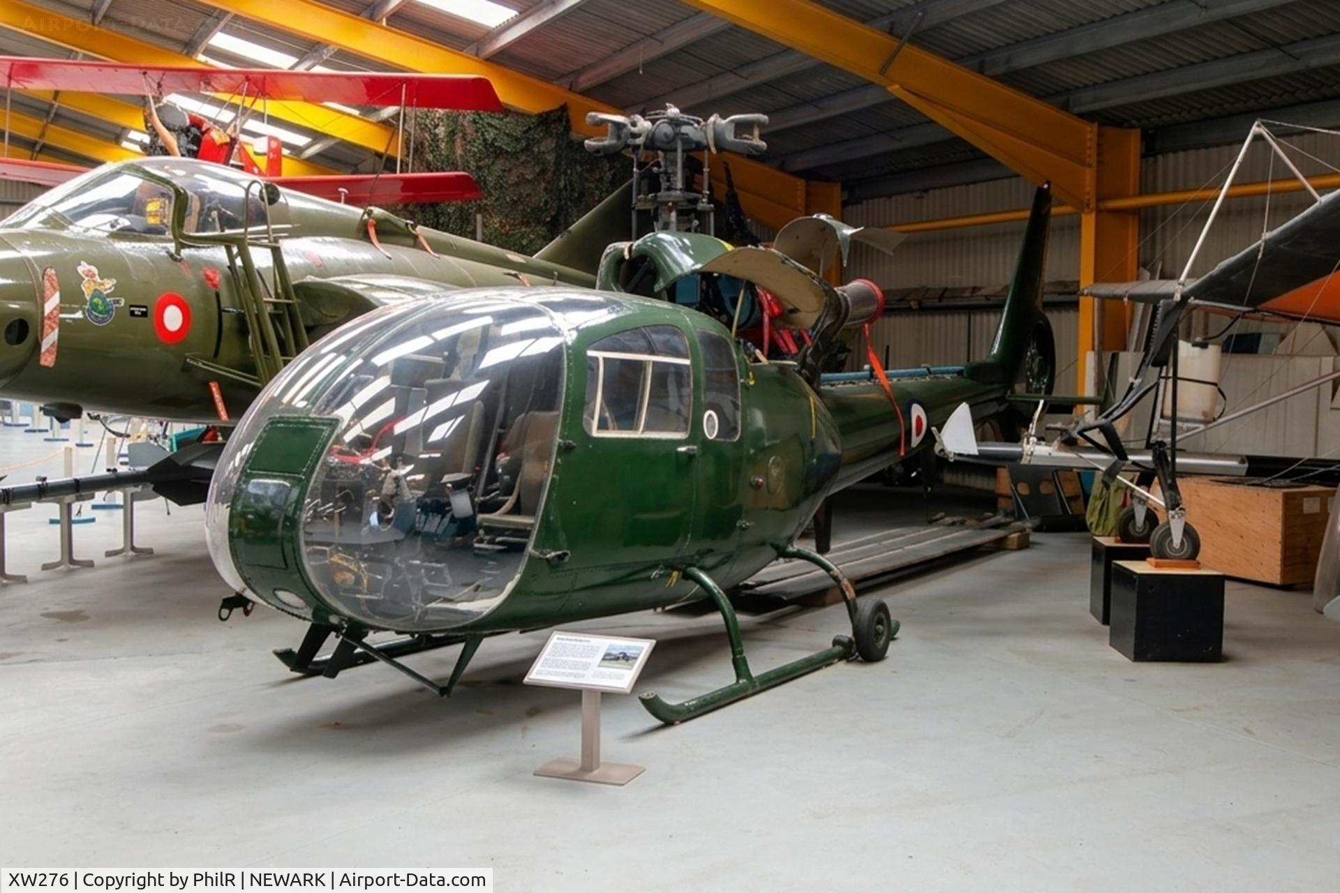 XW276, Sud SA-341 Gazelle C/N 03, XW276 (F-ZWRI) 1970 Sud-Aviation SA341 Gazelle Newark Air Museum 07.08.18 (1A).jpg