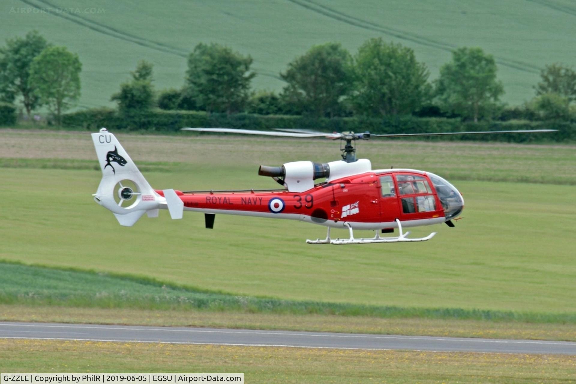 G-ZZLE, 1976 Westland SA-341C Gazelle HT2 C/N WA1402, XX436 1976 WS Gazelle HT2 Duxford 