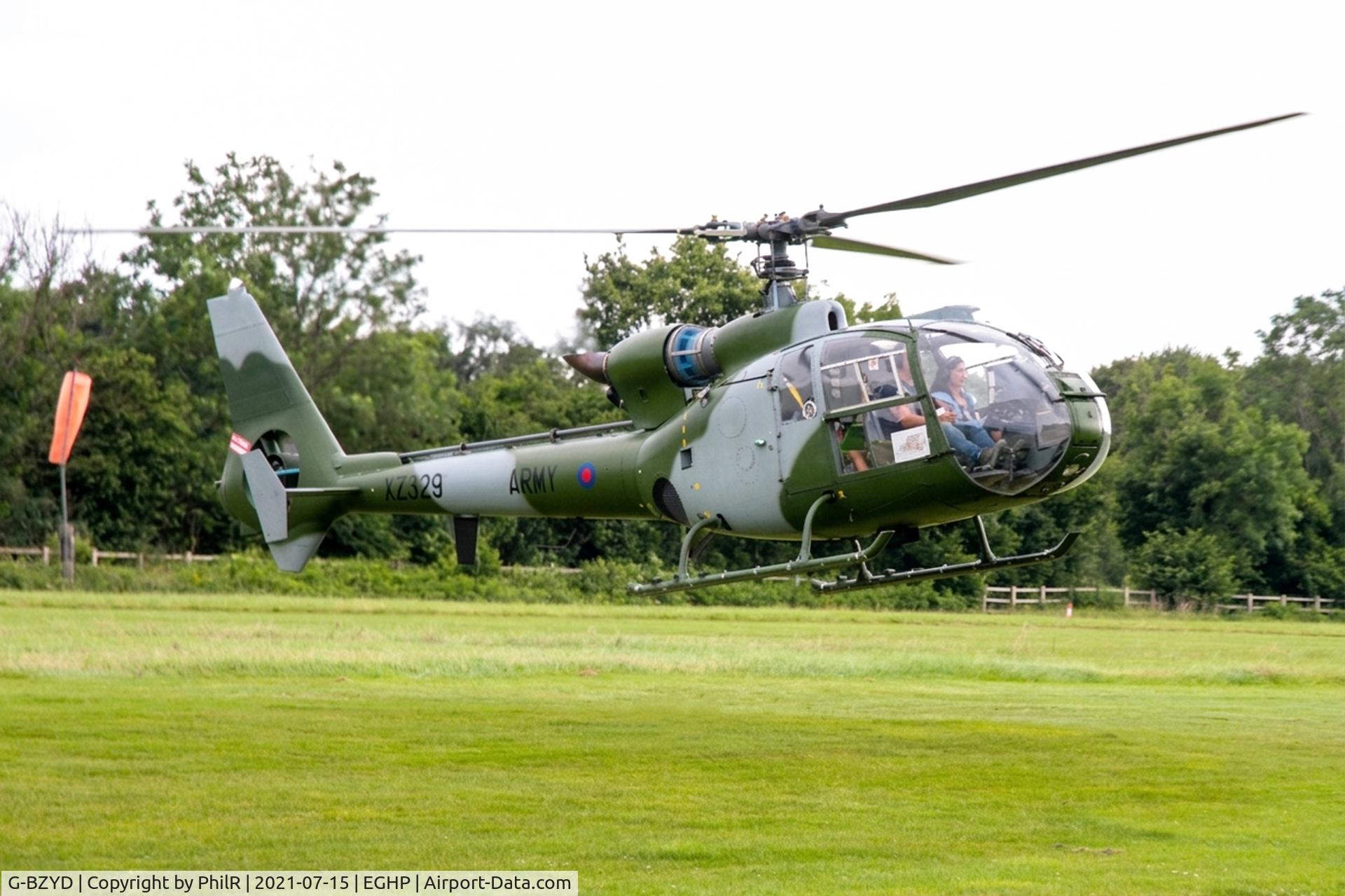G-BZYD, 1977 Westland SA-341B Gazelle AH1 C/N 1648, XZ329 (G-BZYD) 1977 Westland SA-341B Gazelle AH1 AAC Popham 
