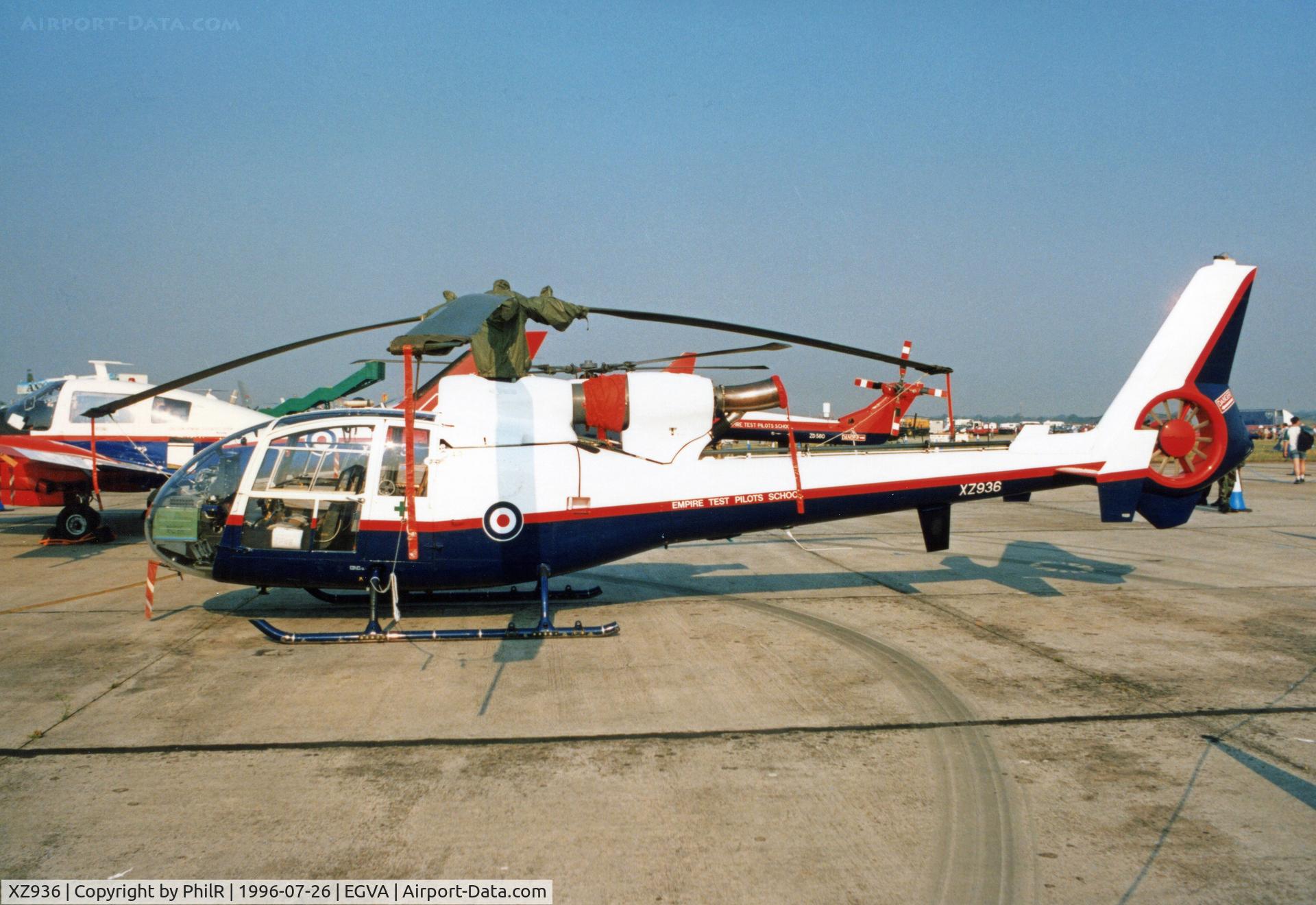 XZ936, Westland SA-341D Gazelle HT3 C/N WA1743, XZ936 1978 Westland Gazelle HT2 ETPS IAT 