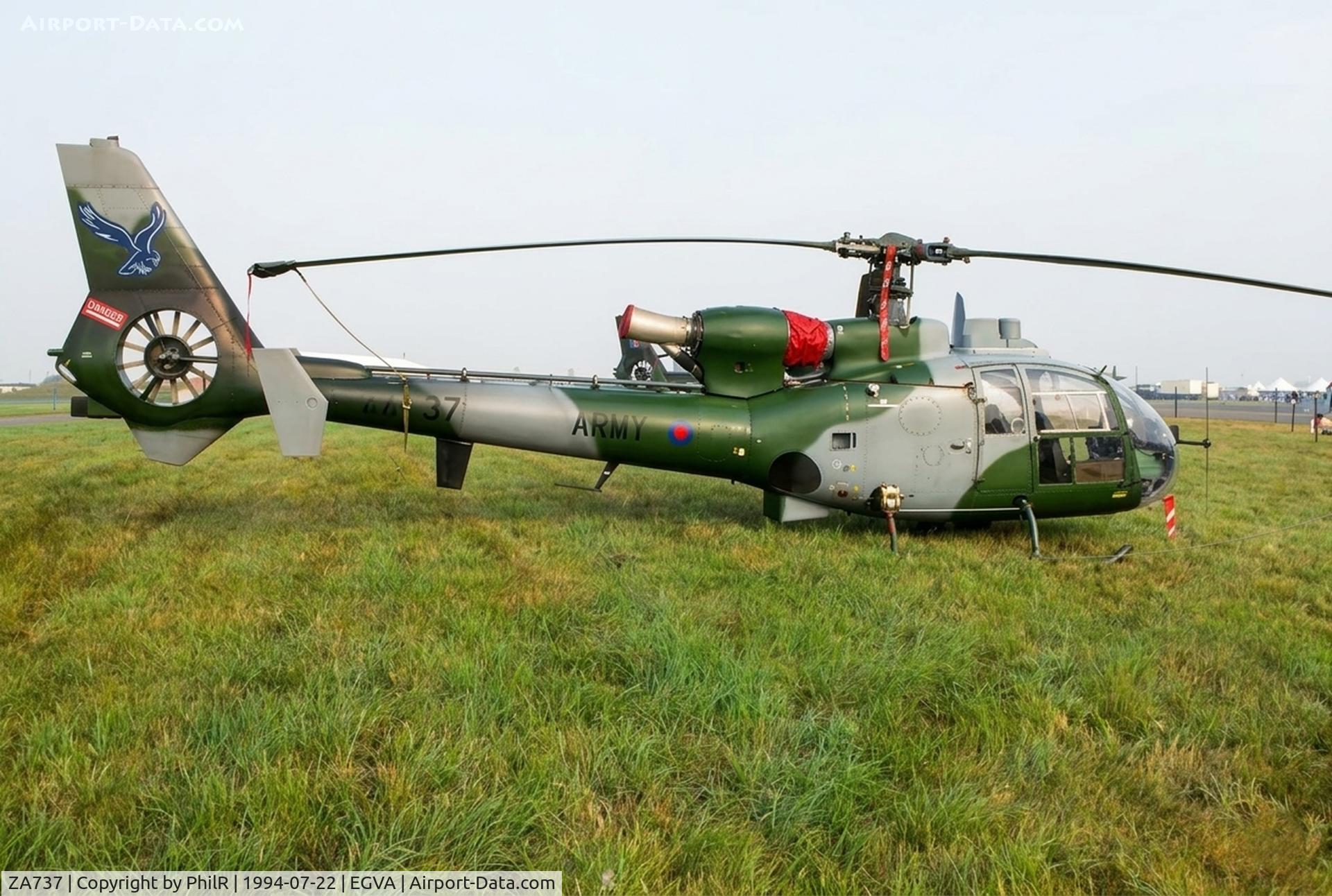 ZA737, 1980 Westland SA-341B Gazelle AH1 C/N WA1806, ZA737 1980 Westland Gazelle AH1 AAC IAT