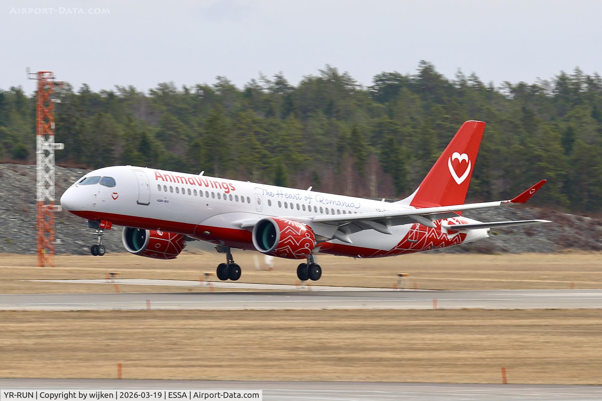 YR-RUN, 2026 Airbus A220-300 C/N 55430, Rwy 01R