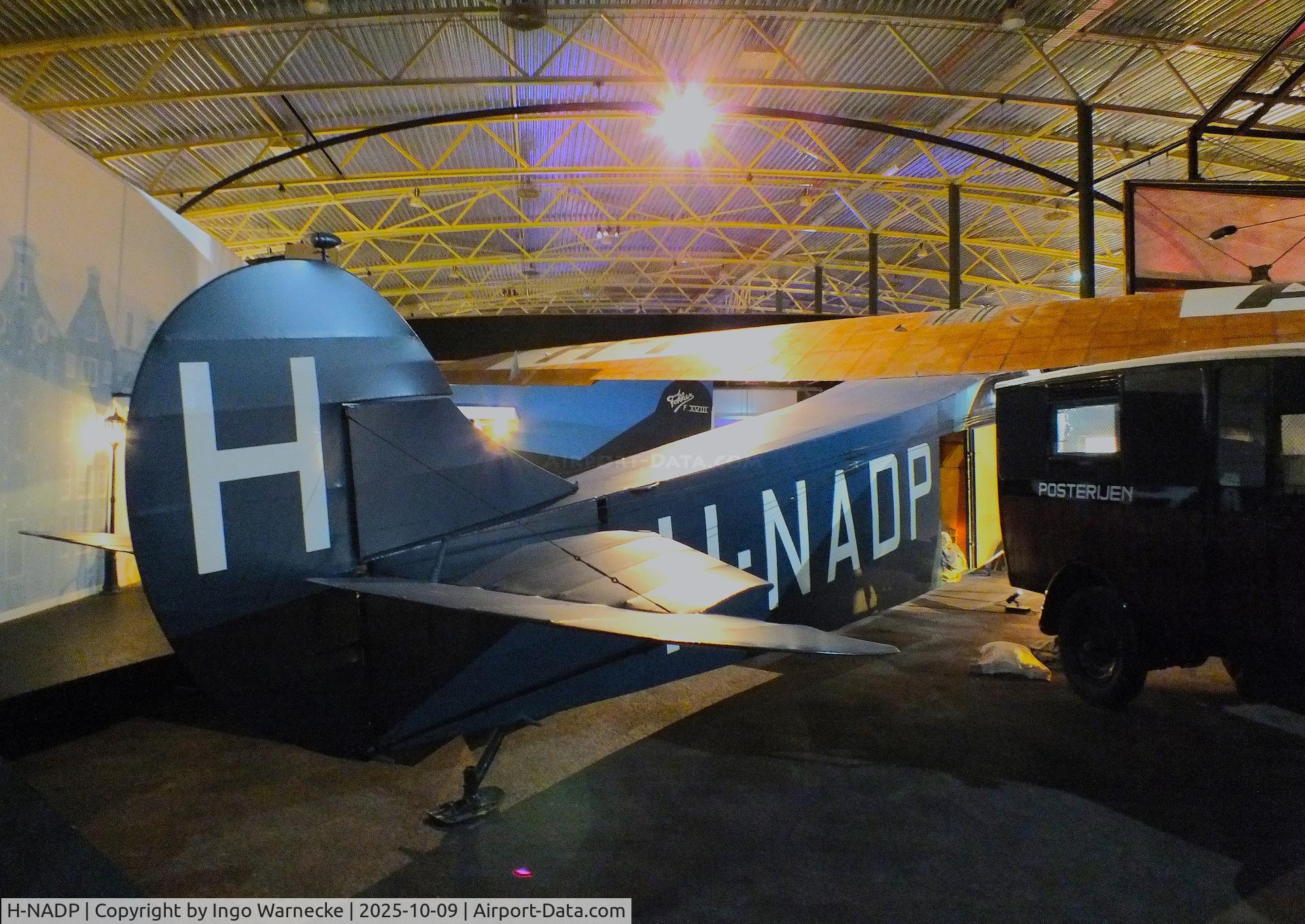 H-NADP, 1928 Fokker F-VII (F-7) C/N 5054, Fokker F.VII at the Aviodrome, Lelystad