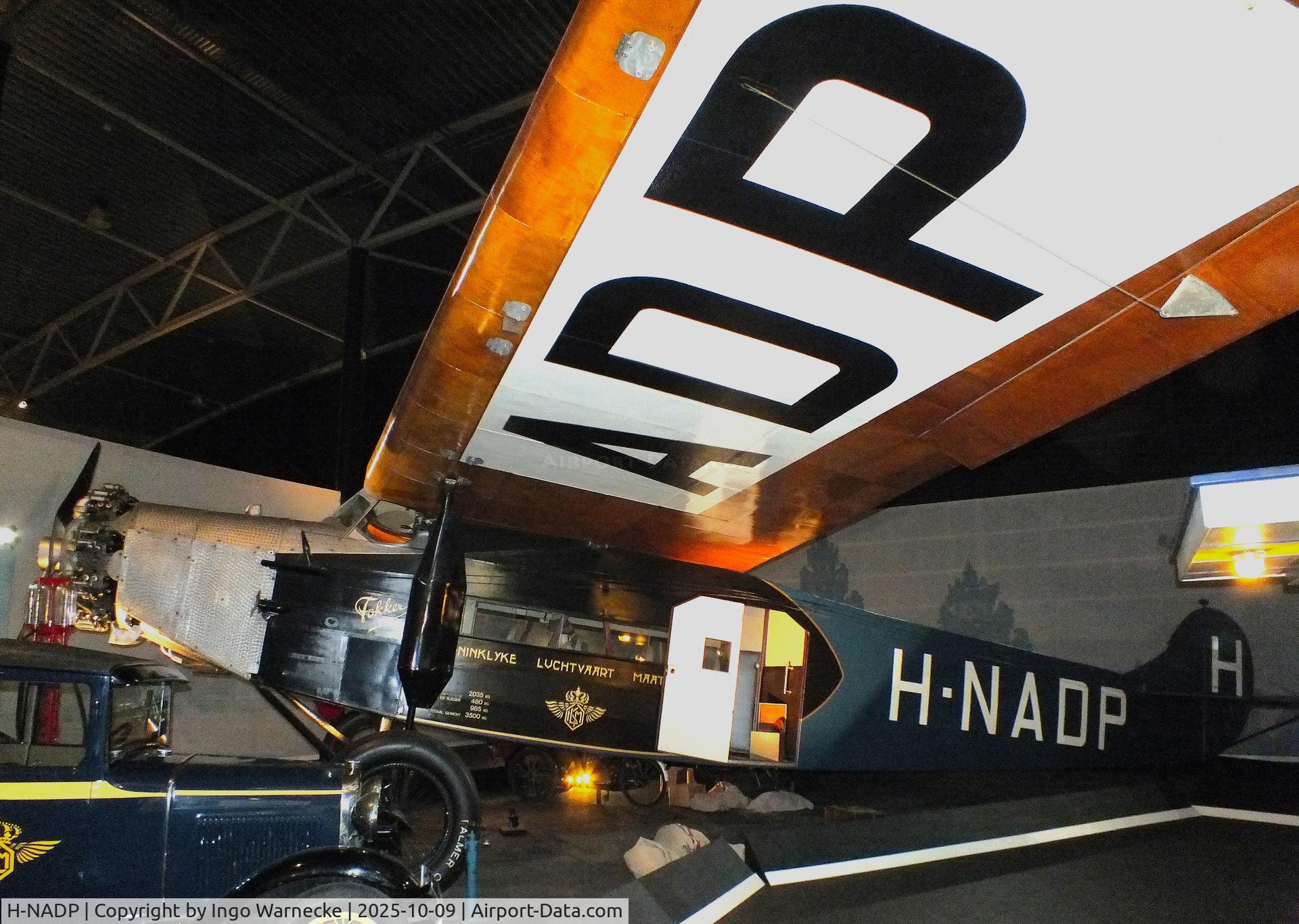 H-NADP, 1928 Fokker F-VII (F-7) C/N 5054, Fokker F.VII at the Aviodrome, Lelystad