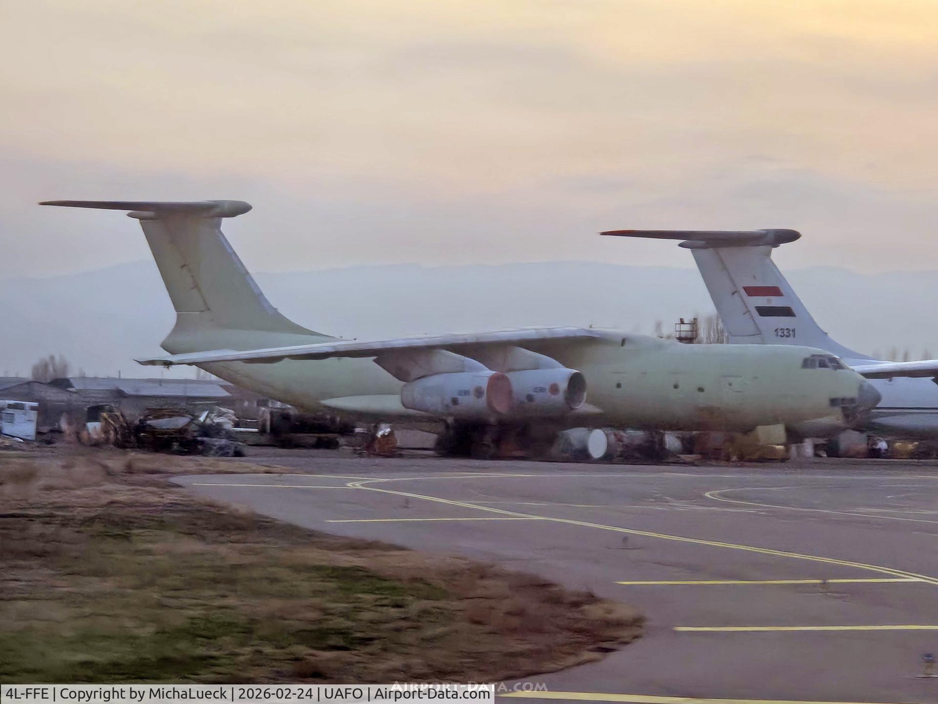 4L-FFE, Ilyushin Il-76T C/N 093418548, At Osh, Kygyzstan