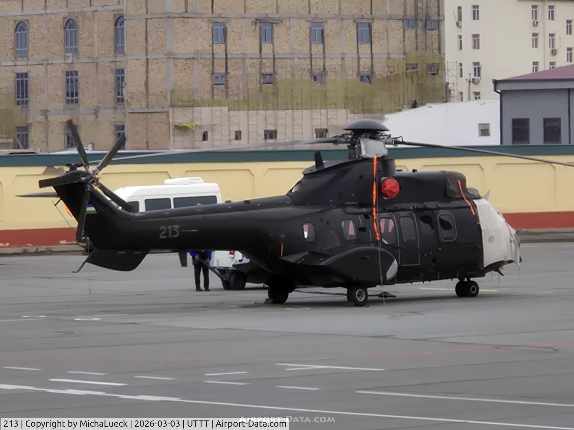 213, Airbus Helicopters H215 Super Puma C/N 3076, At Tashkent