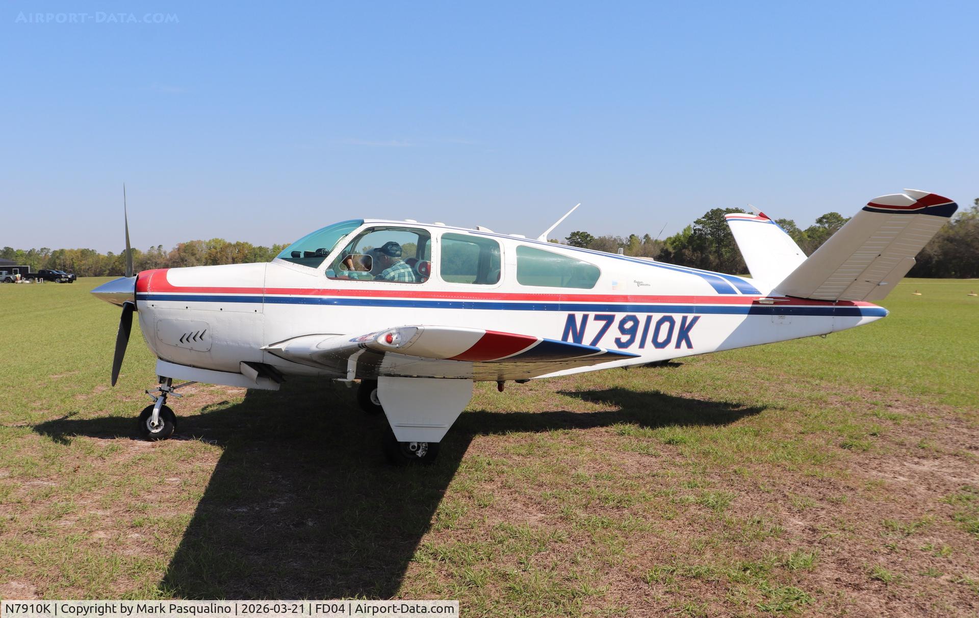 N7910K, 1964 Beech S35 Bonanza C/N D-7405, Beech S35