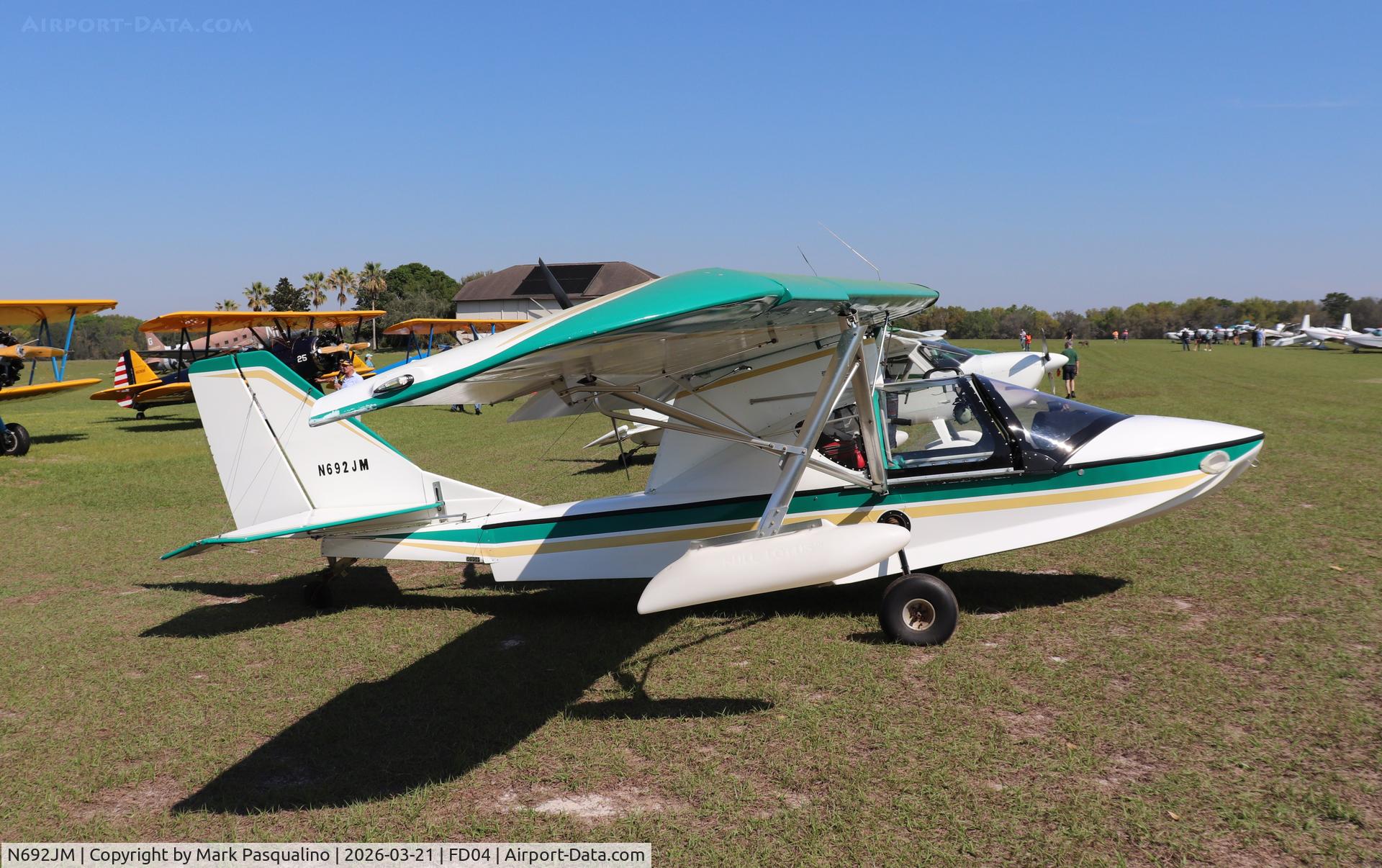 N692JM, 2008 Progressive Aerodyne Searey C/N 1MK406C, Progressive Aerodyne Searey