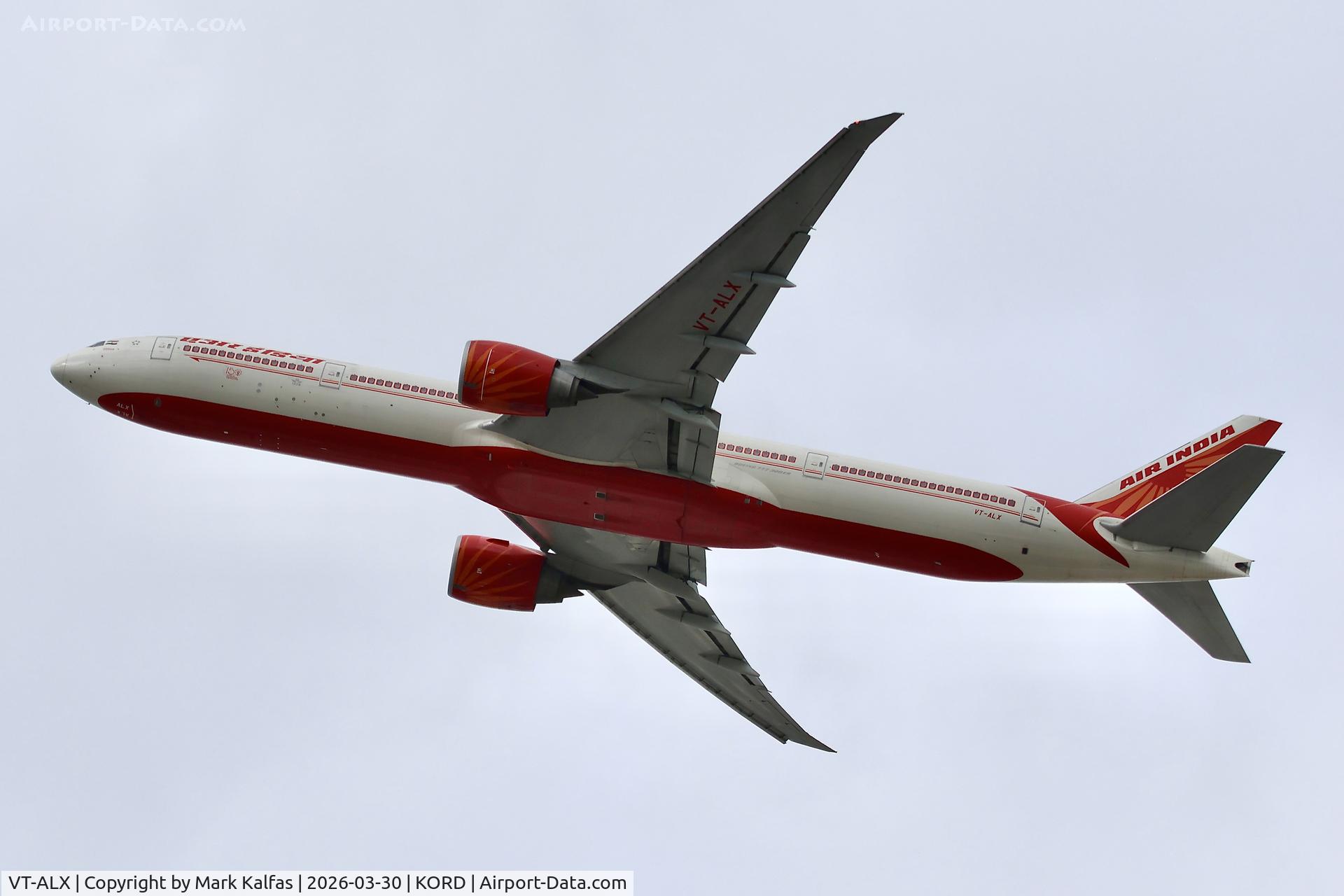 VT-ALX, 2010 Boeing 777-337/ER C/N 36322, B77W Air India Boeing 777-337/ER VT-ALX, departing 28R KORD