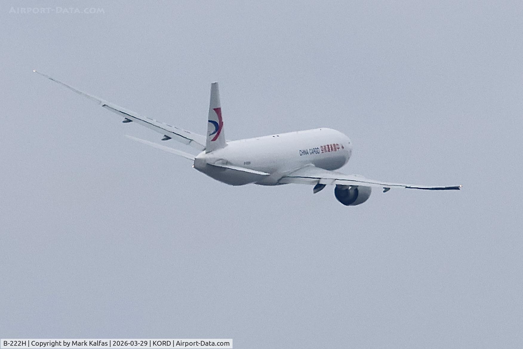 B-222H, 2022 Boeing 777-F C/N 67769, B77L China Cargo Boeing 777-F B-222H, departing 28R KORD